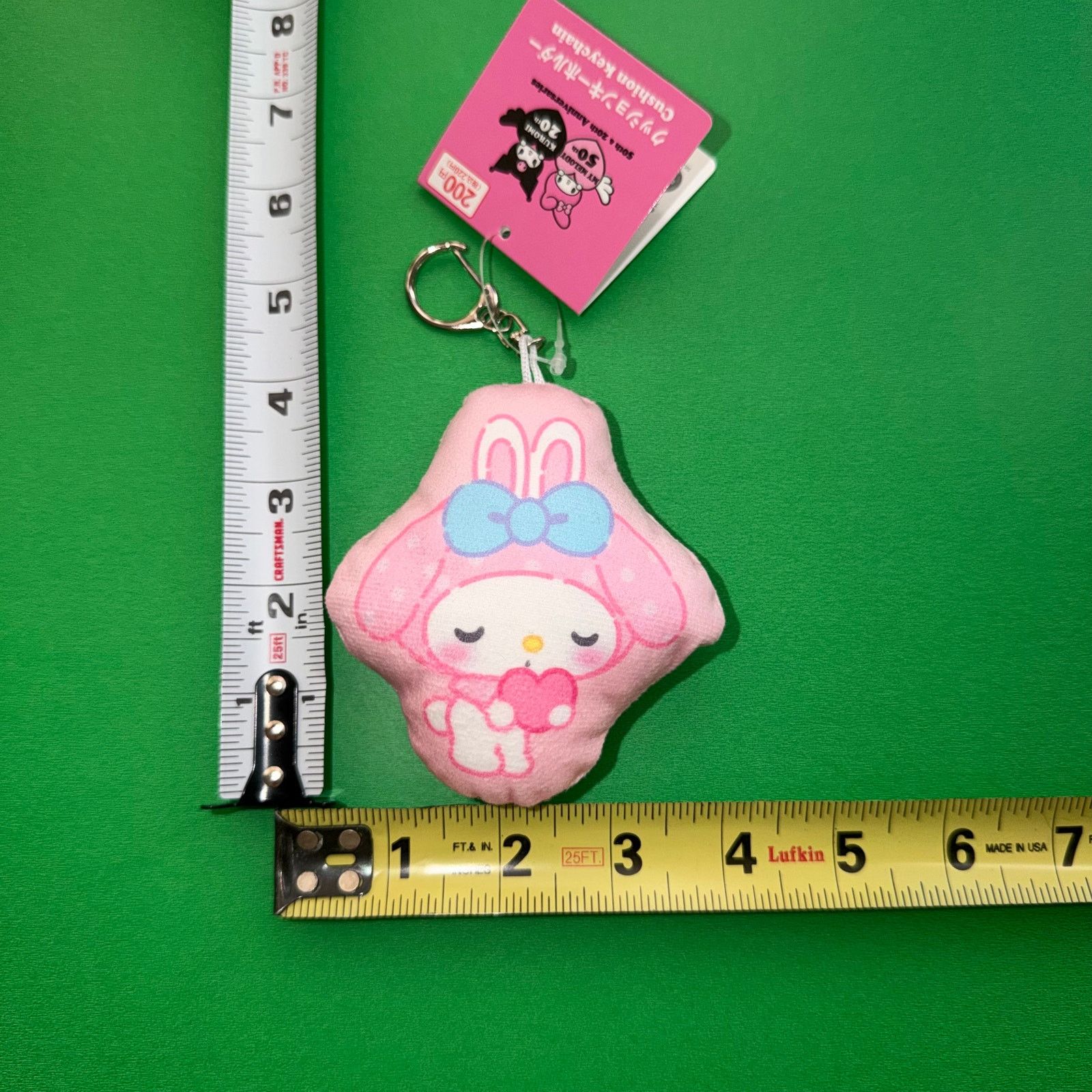 Japanese Brand Kuromi My Melody Sanrio Bundle Set Pink Plush Keychain Blind Size ONE SIZE - 7 Thumbnail