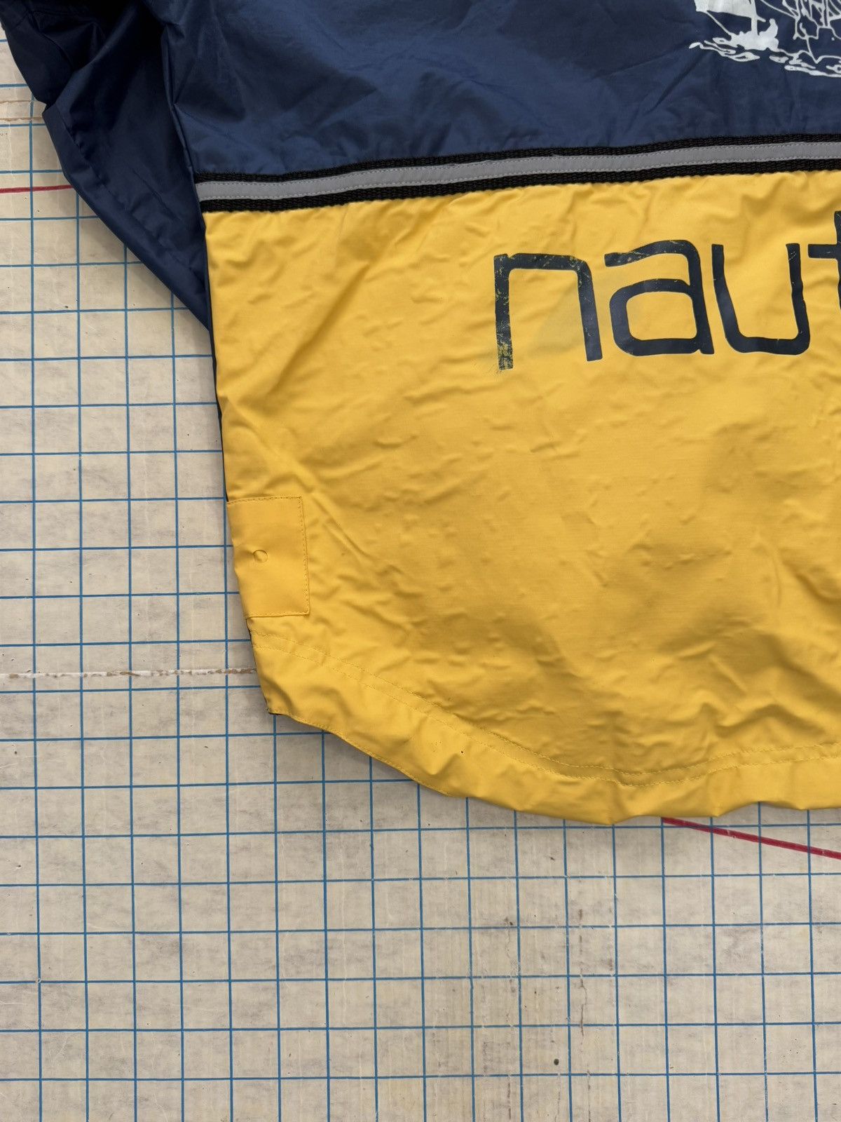 Nautica × Vintage Vintage Nautica Competition Sailing Jacket Navy and Yellow Size US L / EU 52-54 / 3 - 17 Thumbnail
