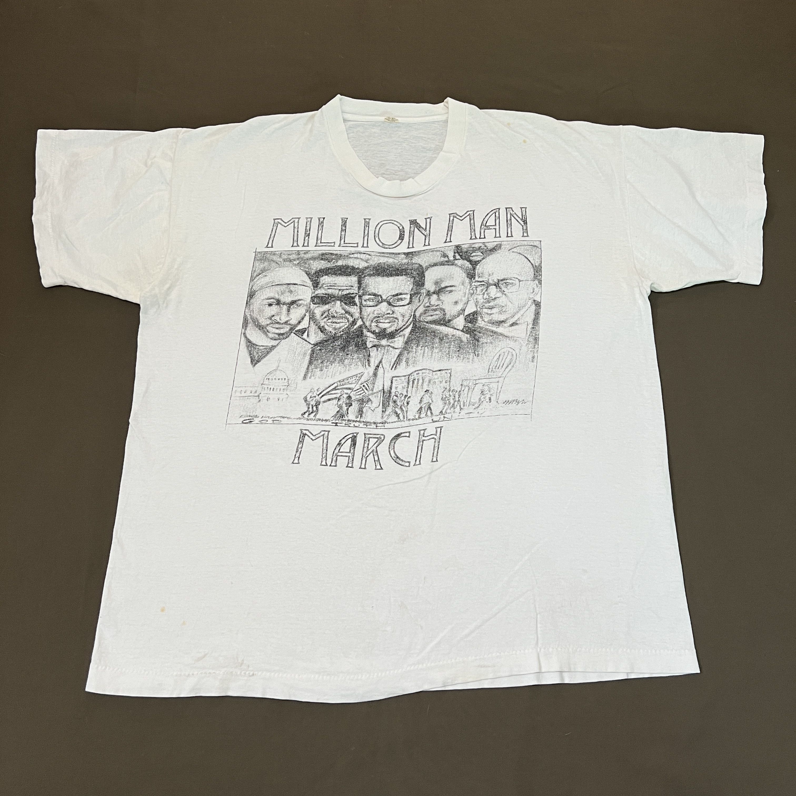 Rap Tees Vintage 90s Million Man March God truth unity Promo Tee XL Size US XL / EU 56 / 4 - 2 Thumbnail