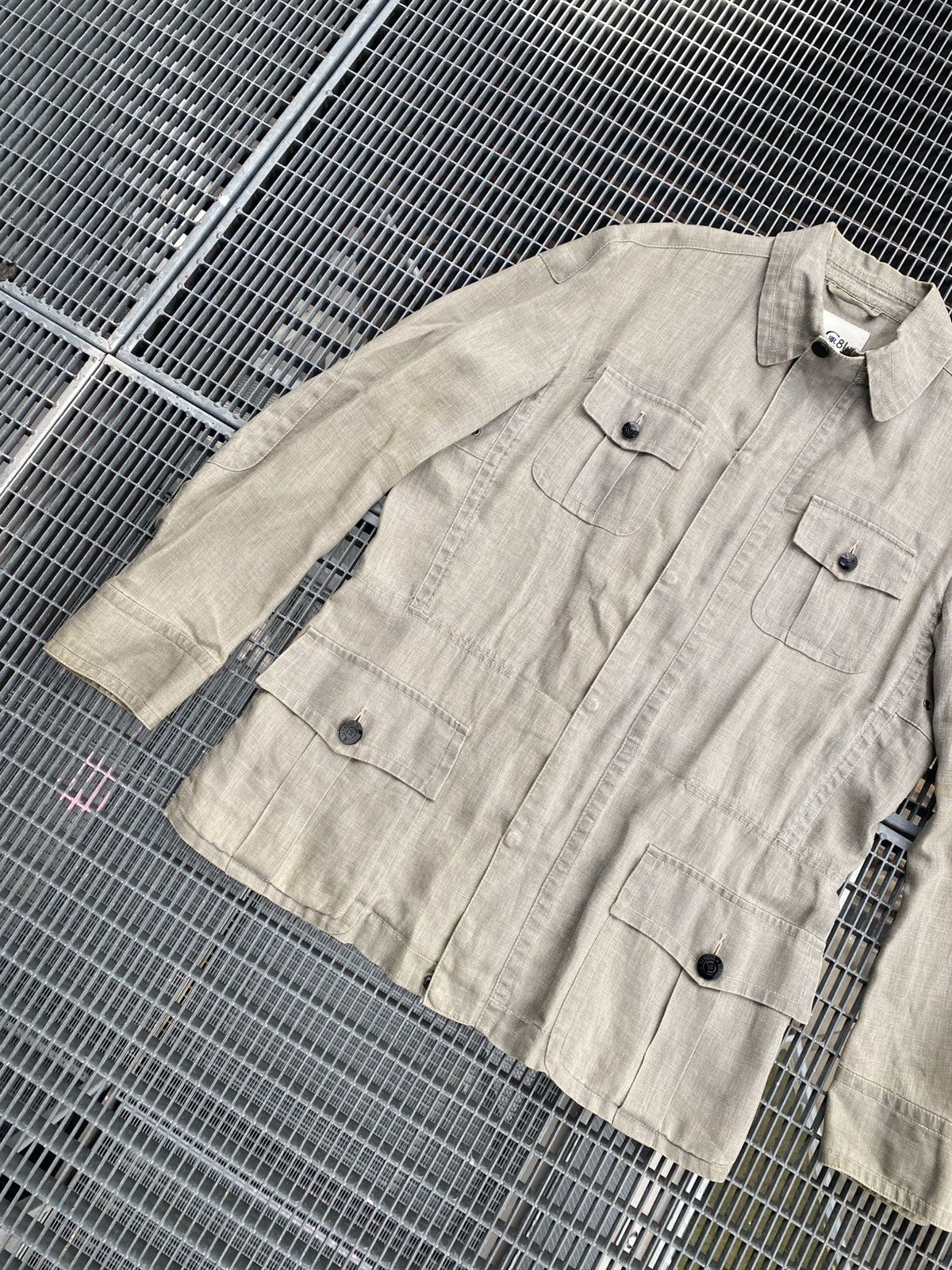 Cerruti 1881 Cerruti 1881 Linen Multipocket Jacket Size US XL / EU 56 / 4 - 2 Thumbnail