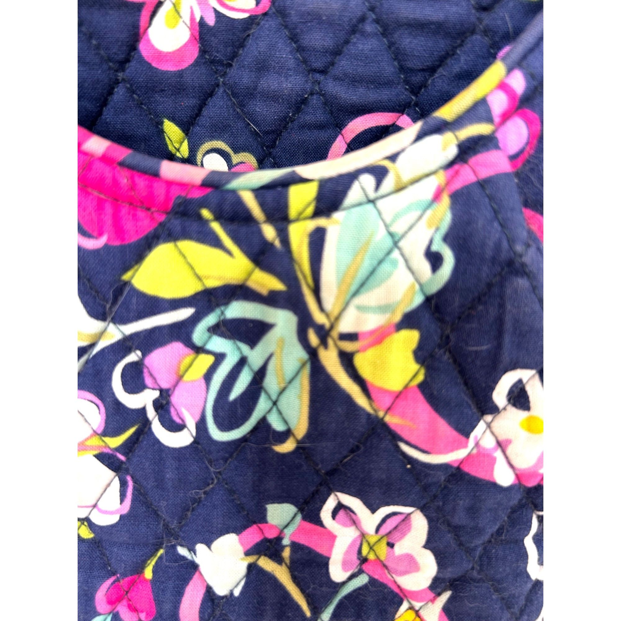 Vera Bradley Vera Bradley Tote Bag Cancer Awareness 2 Straps Navy Multi F Size ONE SIZE - 20 Thumbnail