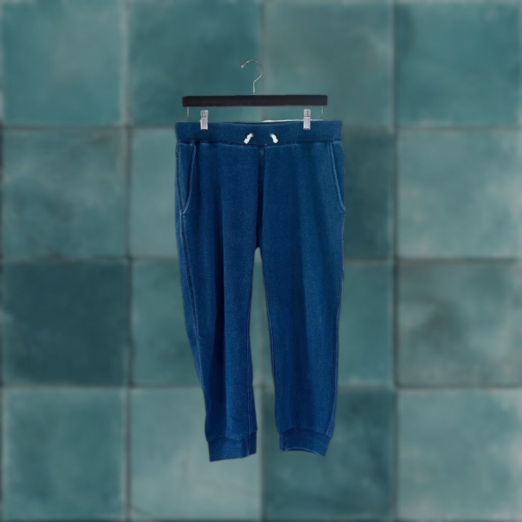 Saturdays NYC VINTAGE Saturdays NYC Sweatpants Sweatpants Men M Blue 2010s Athletic Drawstring Pocketed 100% Cotton Size US 31 - 1 Thumbnail