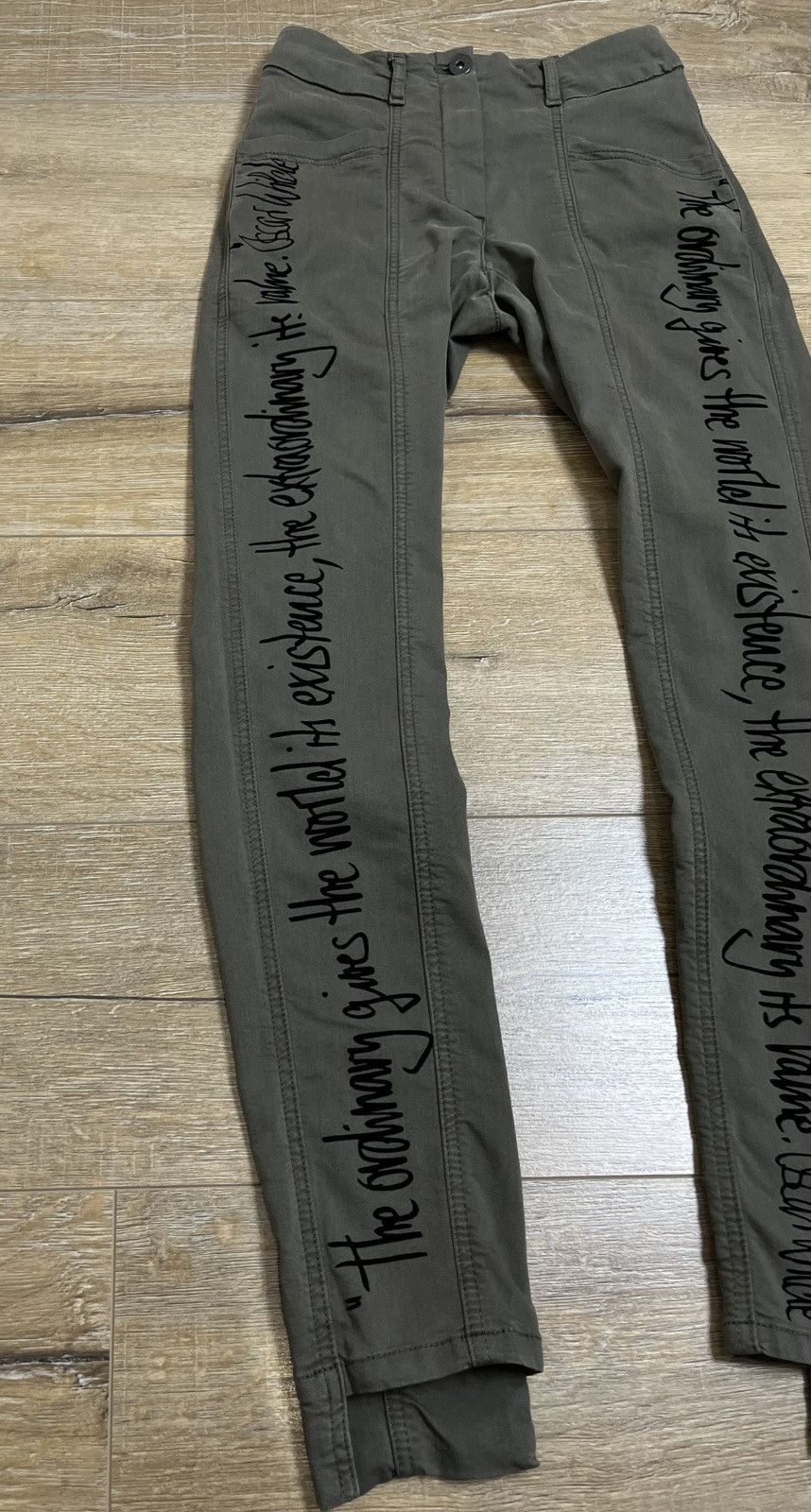 Annette Gortz Anette Görtz Painted Olive Trousers Size 24" / US 00 / IT 34 - 4 Thumbnail