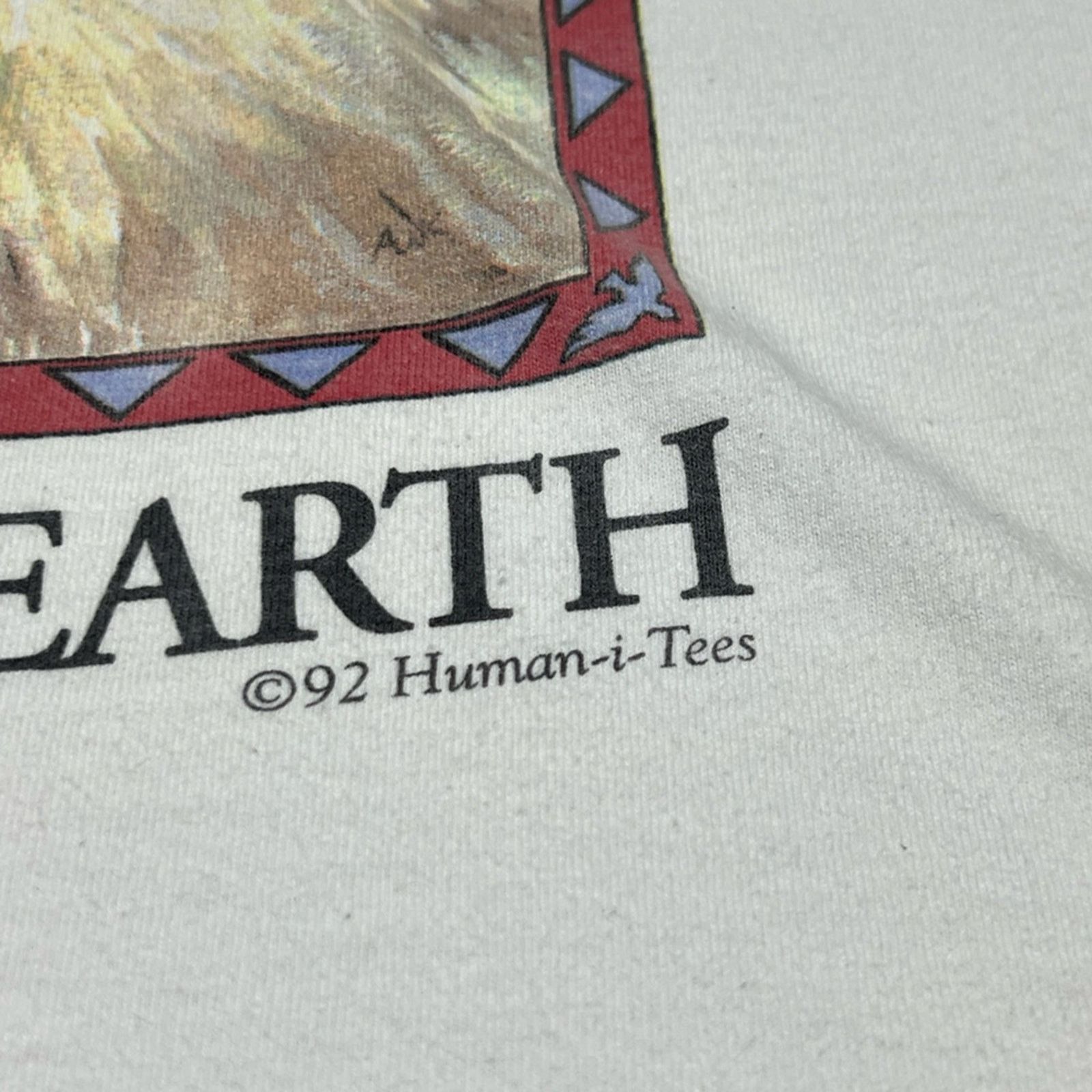 Other Vintage 90s Human-i-Tees Nature Indian Protect One Earth Size US XL / EU 56 / 4 - 3 Thumbnail