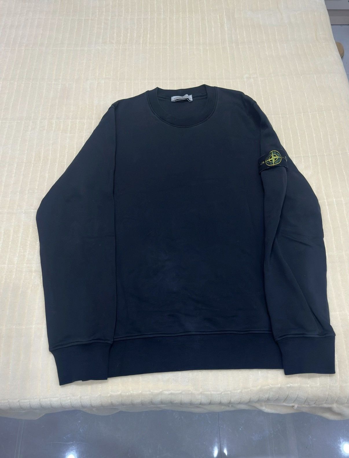 Stone Island Stone Island Black Crew Neck Sweatshirt K5 Size US L / EU 52-54 / 3 - 1 Thumbnail