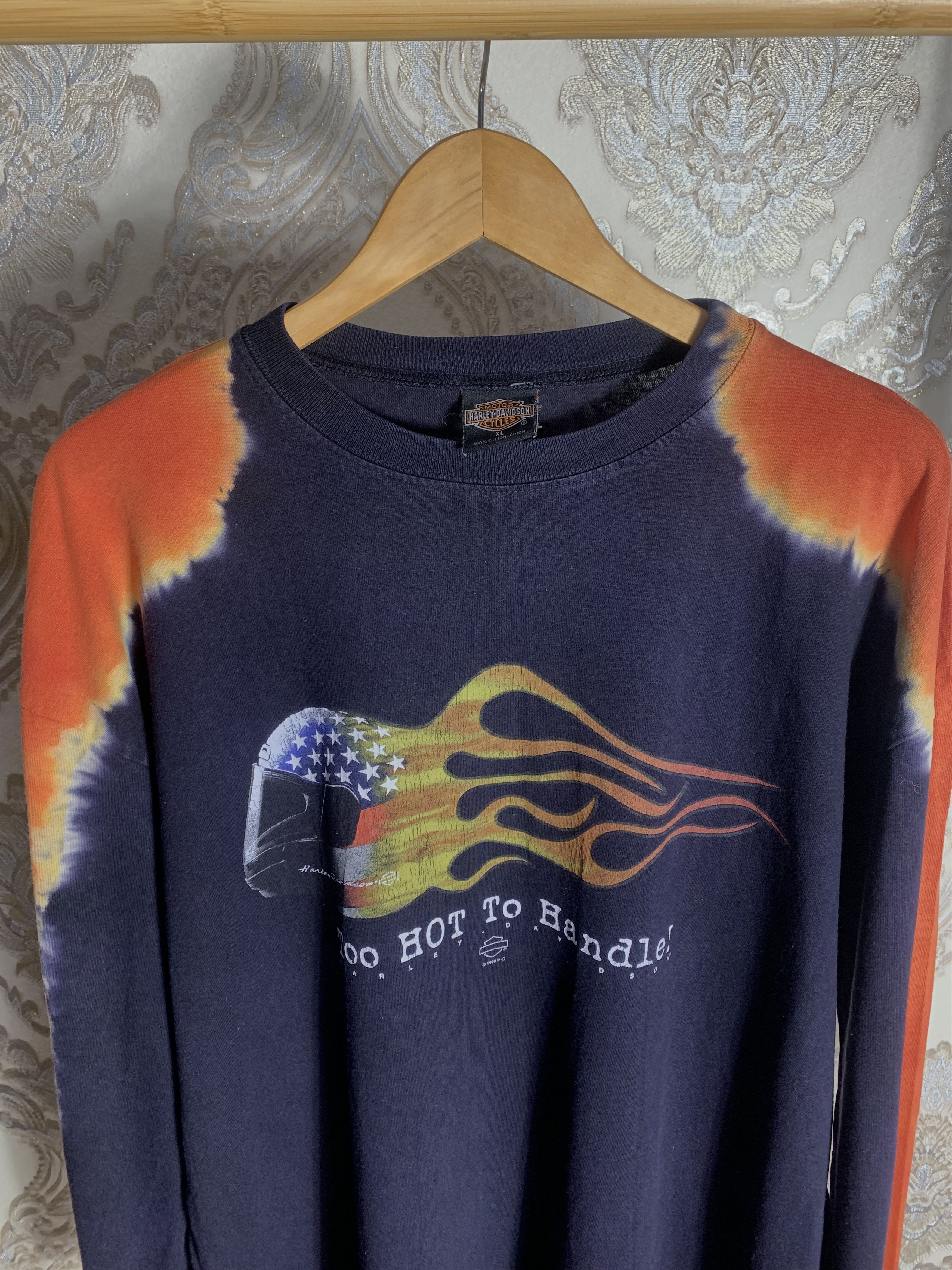 Harley Davidson VINTAGE HARLEY DAVIDSON MOTORCYCLE RETRO DESIGNER 1999 Y2K Size US XL / EU 56 / 4 - 2 Thumbnail