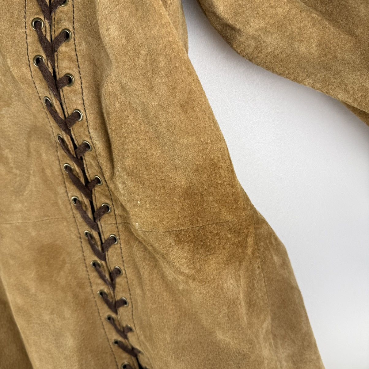 Wilsons Leather Vintage Wilsons Leather Maxima Brown Suede Trench Coat Size XL / US 12-14 / IT 48-50 - 12 Thumbnail
