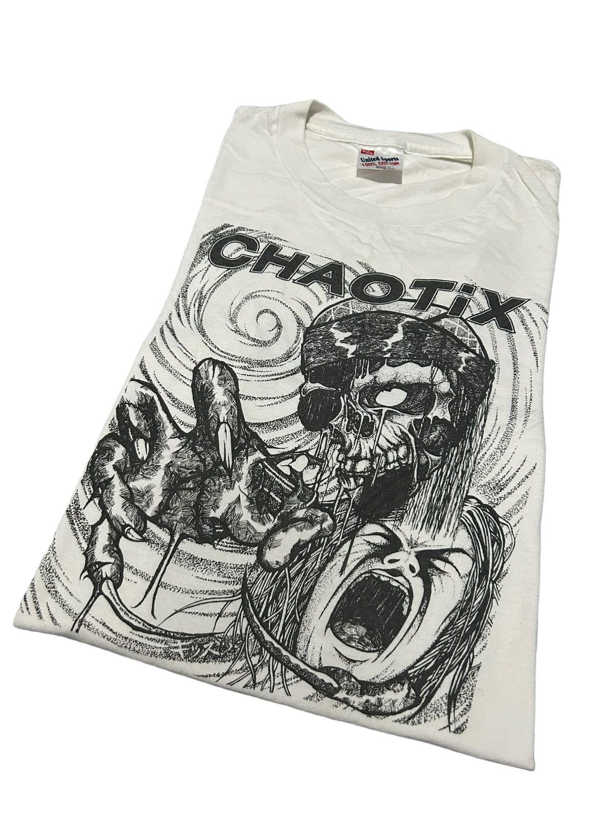 Vintage Vintage CHAOTiX Made In Usa Single stich ☠️ Size US M / EU 48-50 / 2 - 1 Thumbnail