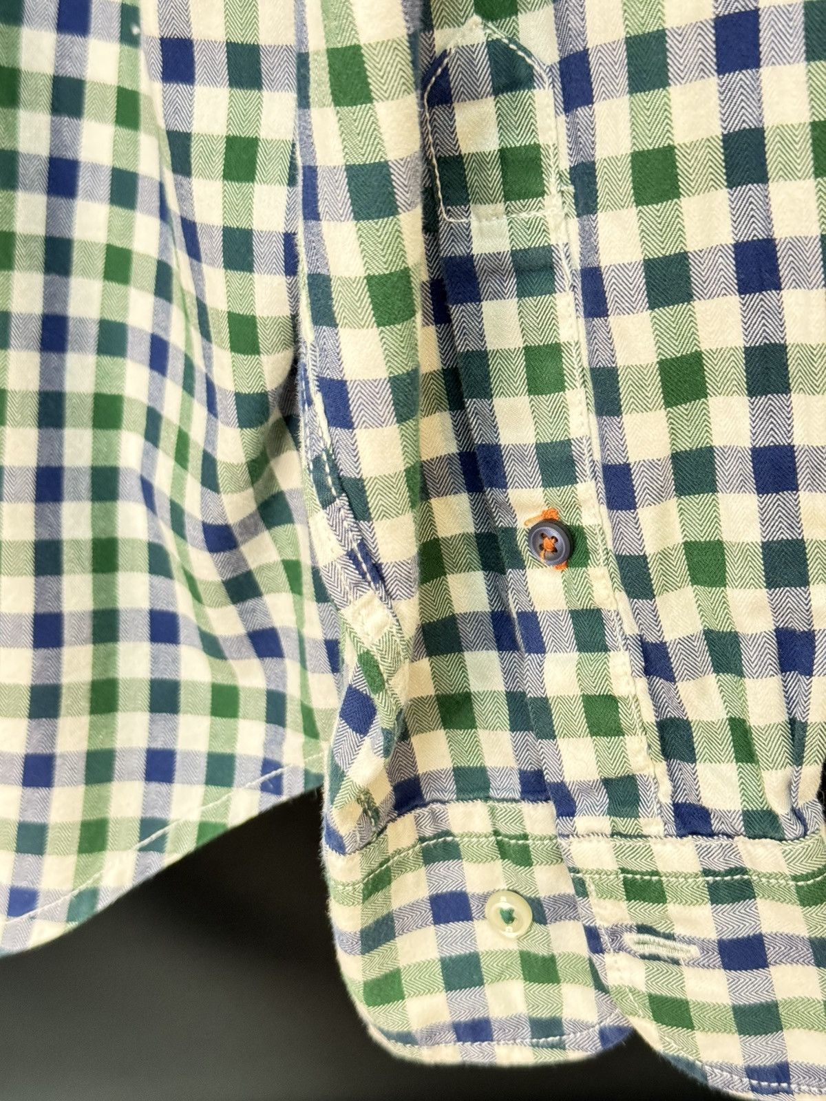 Tommy Hilfiger Tommy Hilfiger New York Fit Check Shirt Green Blue Size L Size US L / EU 52-54 / 3 - 3 Thumbnail