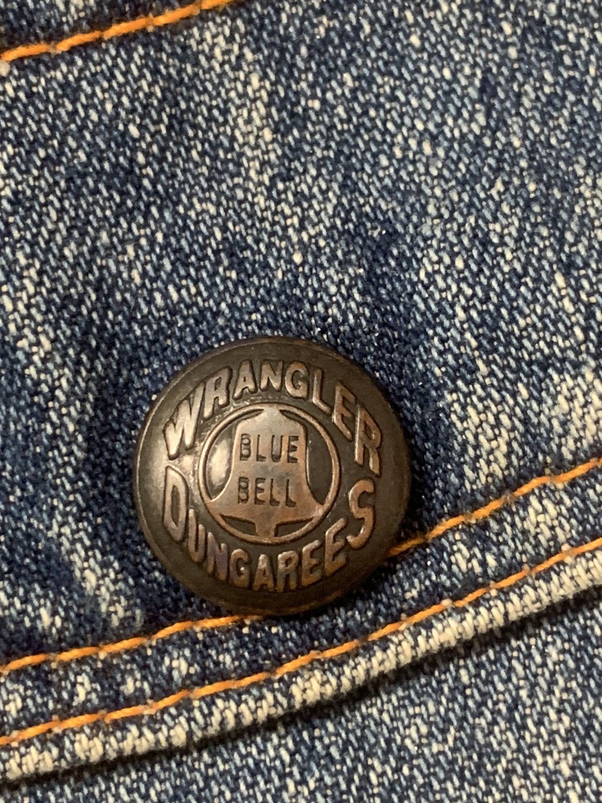 Vintage × Wrangler Rare Design Vintage Wrangler Dungarees Blu Bell Denim Jacket Size US M / EU 48-50 / 2 - 8 Thumbnail