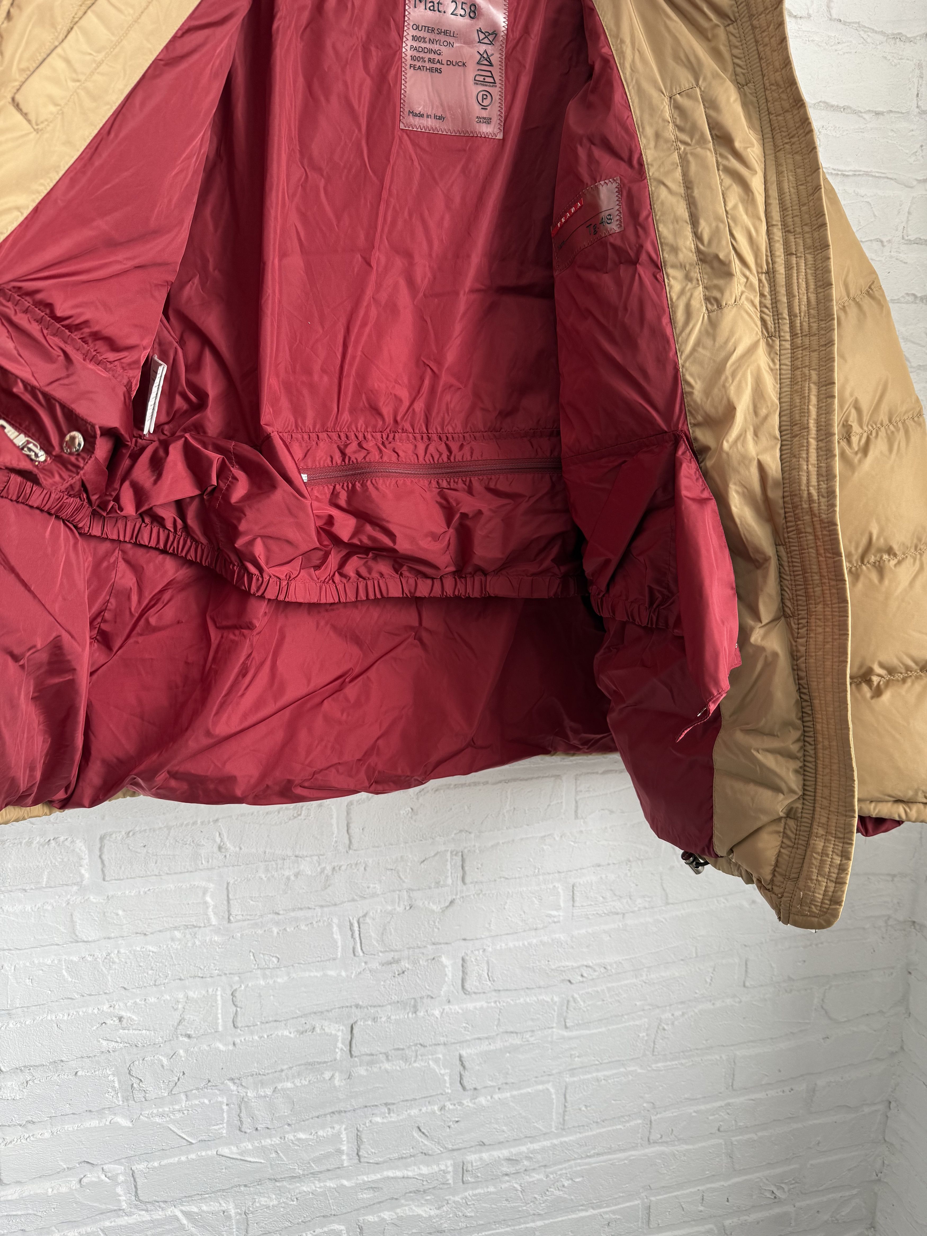 Prada Vintage Prada Sport gold puffer down jacket Size US M / EU 48-50 / 2 - 4 Thumbnail
