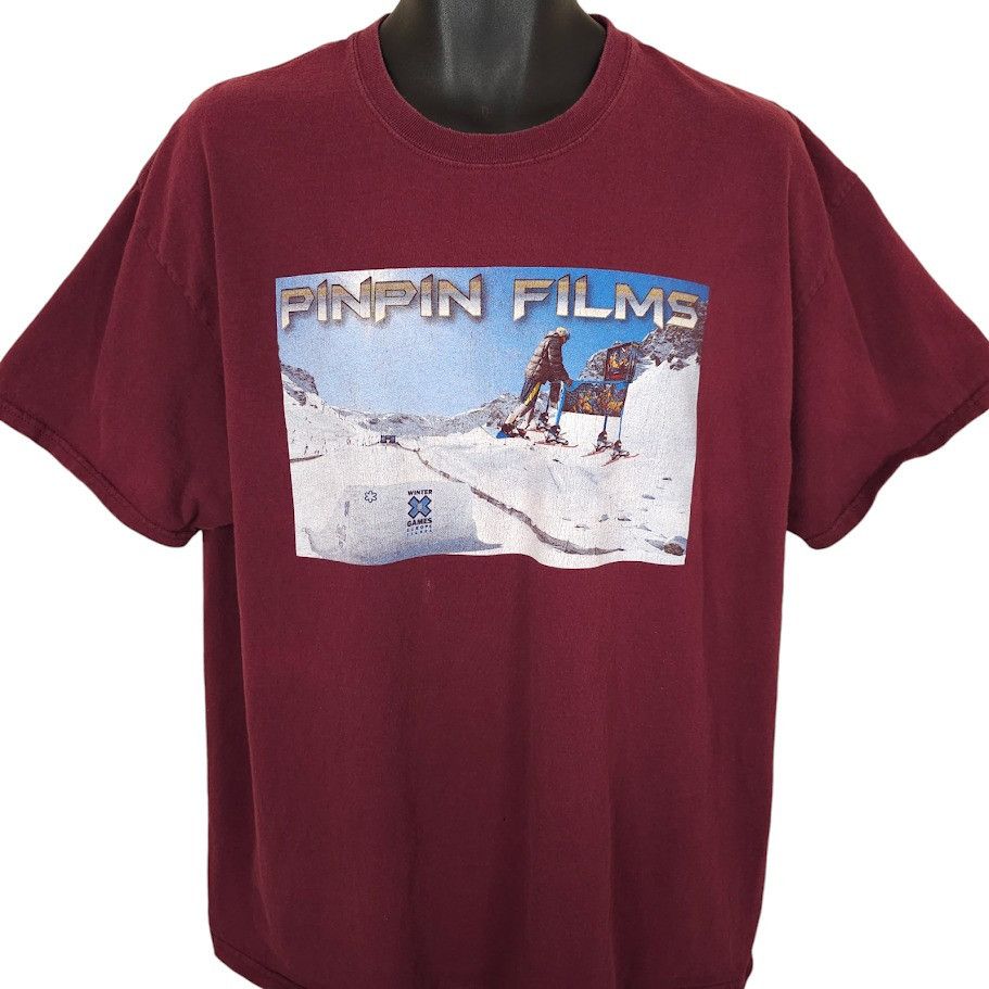 Other Winter X Games T Shirt Mens Size XL Red Europe Tignes PinPin Size US XL / EU 56 / 4 - 1 Thumbnail