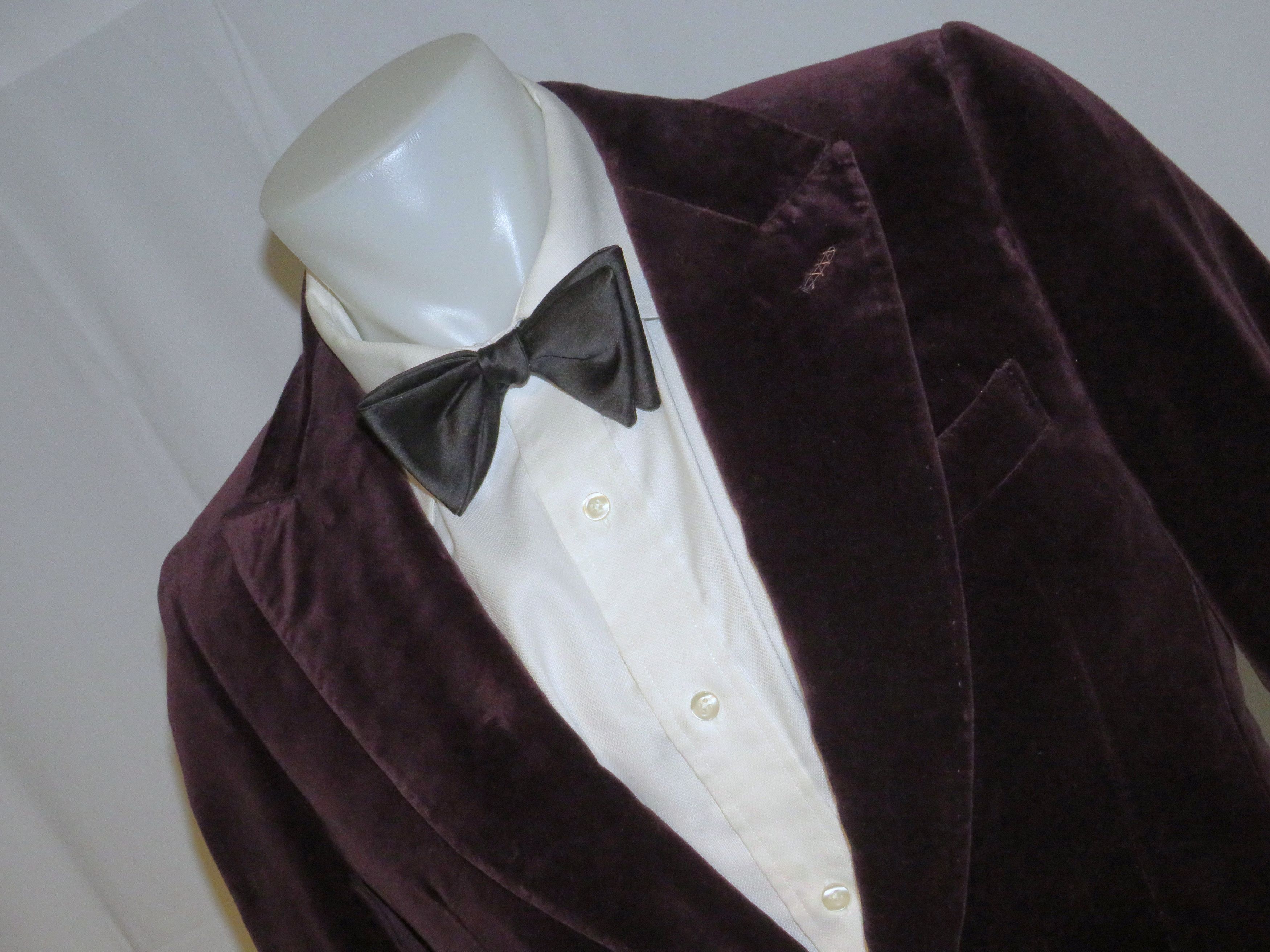 Ermenegildo Zegna Burgundy Velvet Current One Button Evening Jacket 38R NWT Size 38R - 4 Thumbnail