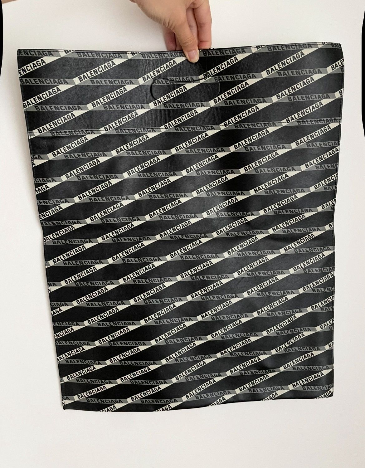 Balenciaga All Over Logo Leather Tote Size ONE SIZE - 1 Thumbnail