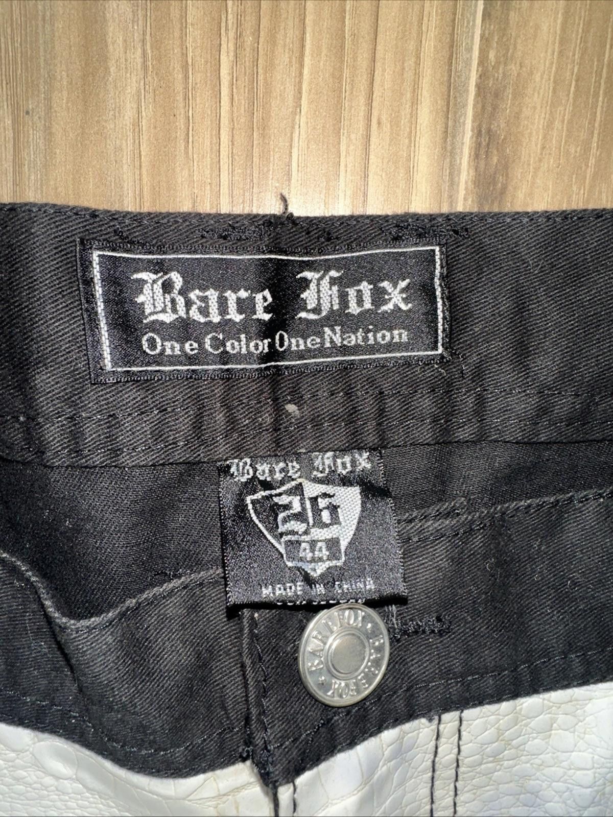 Fox Racing Rare Fox Black White Y2K 90s Hip hop Street Size 44 Shorts Size US 44 / EU 60 - 3 Thumbnail