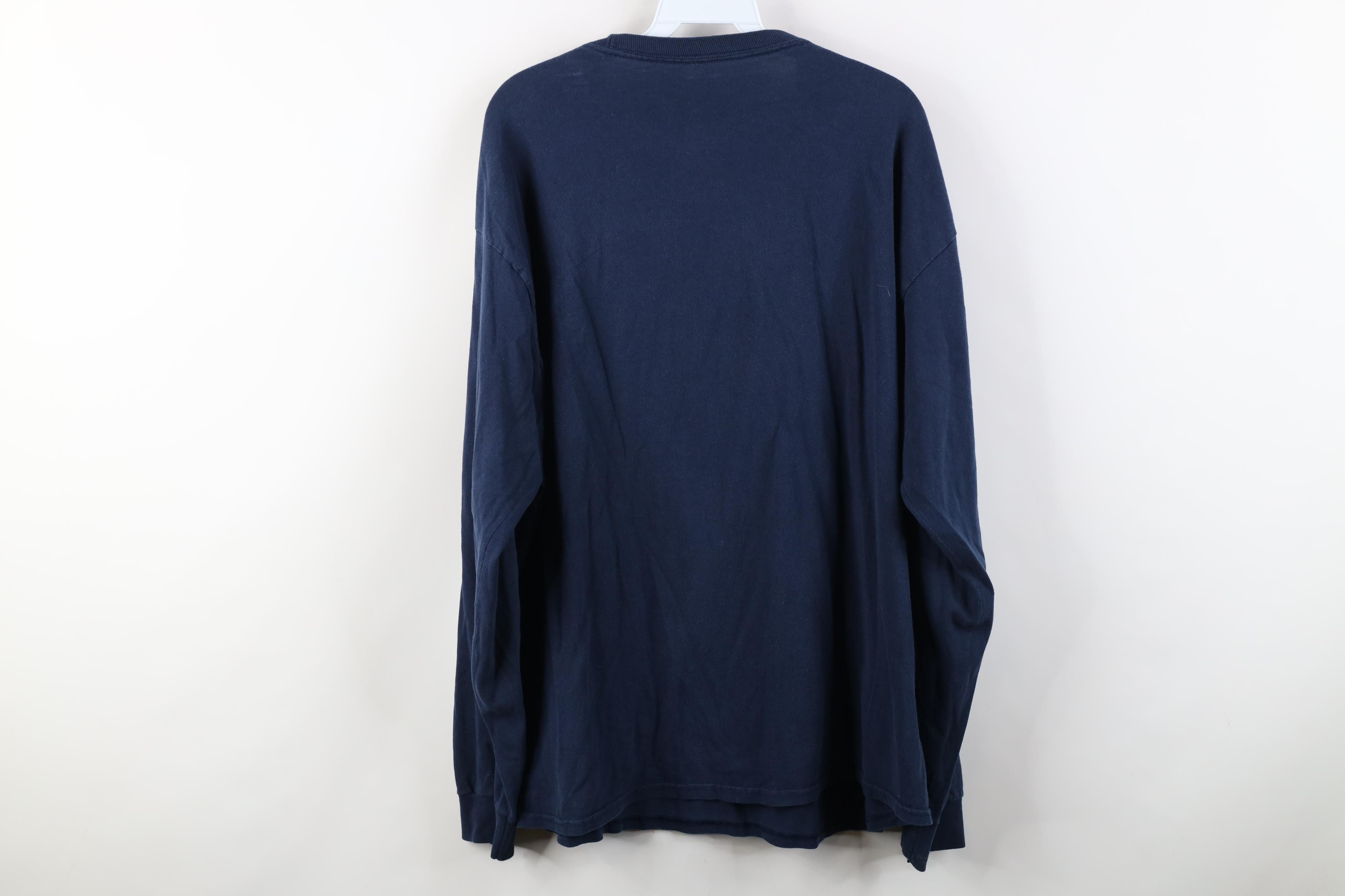 Vintage Vintage 90s Y2K Streetwear Blank Cotton Long Sleeve T-Shirt Size US XL / EU 56 / 4 - 15 Thumbnail