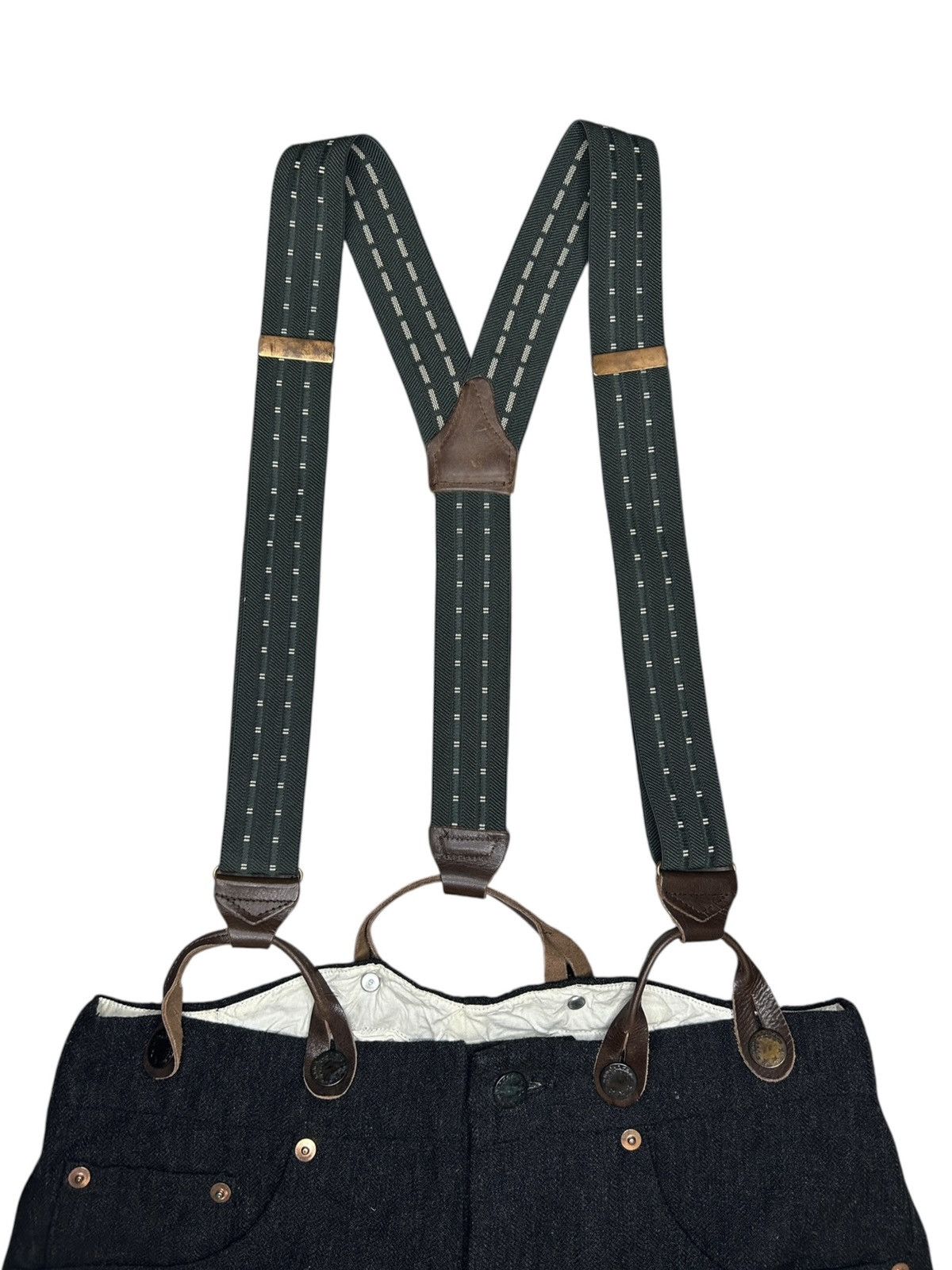 Paul Harnden Shoemakers 3/4 Denim with Suspenders Size US 28 / EU 44 - 2 Thumbnail