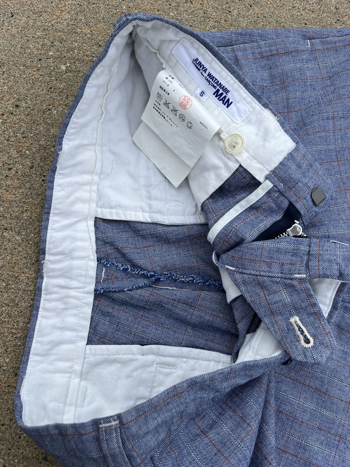 Comme des Garcons SS2001 Junya Watanabe X Comme Des Garcons Checked Shorts Size US 30 / EU 46 - 5 Thumbnail