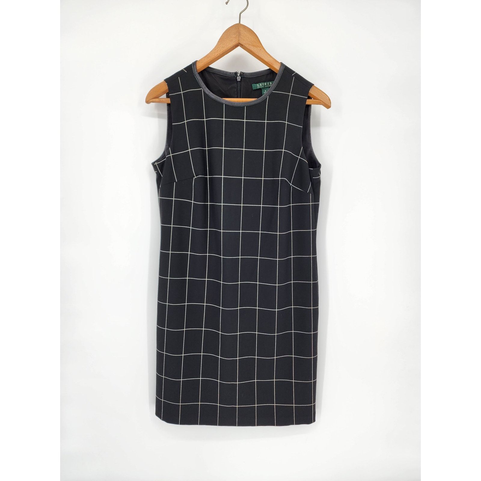 Lauren Ralph Lauren Lauren Ralph Lauren Black and White Plaid Shift Dress Size 6 Size M / US 6-8 / IT 42-44 - 7 Thumbnail