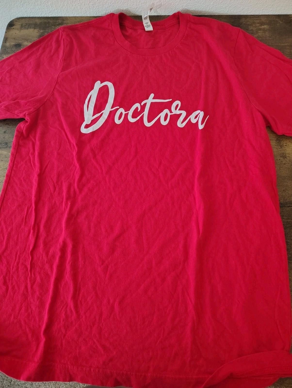 The Unbranded Brand 2 Bundle Lot Doctora Latina Top T Shirt Cotton Graduate PhD Size L / US 10 / IT 46 - 2 Thumbnail