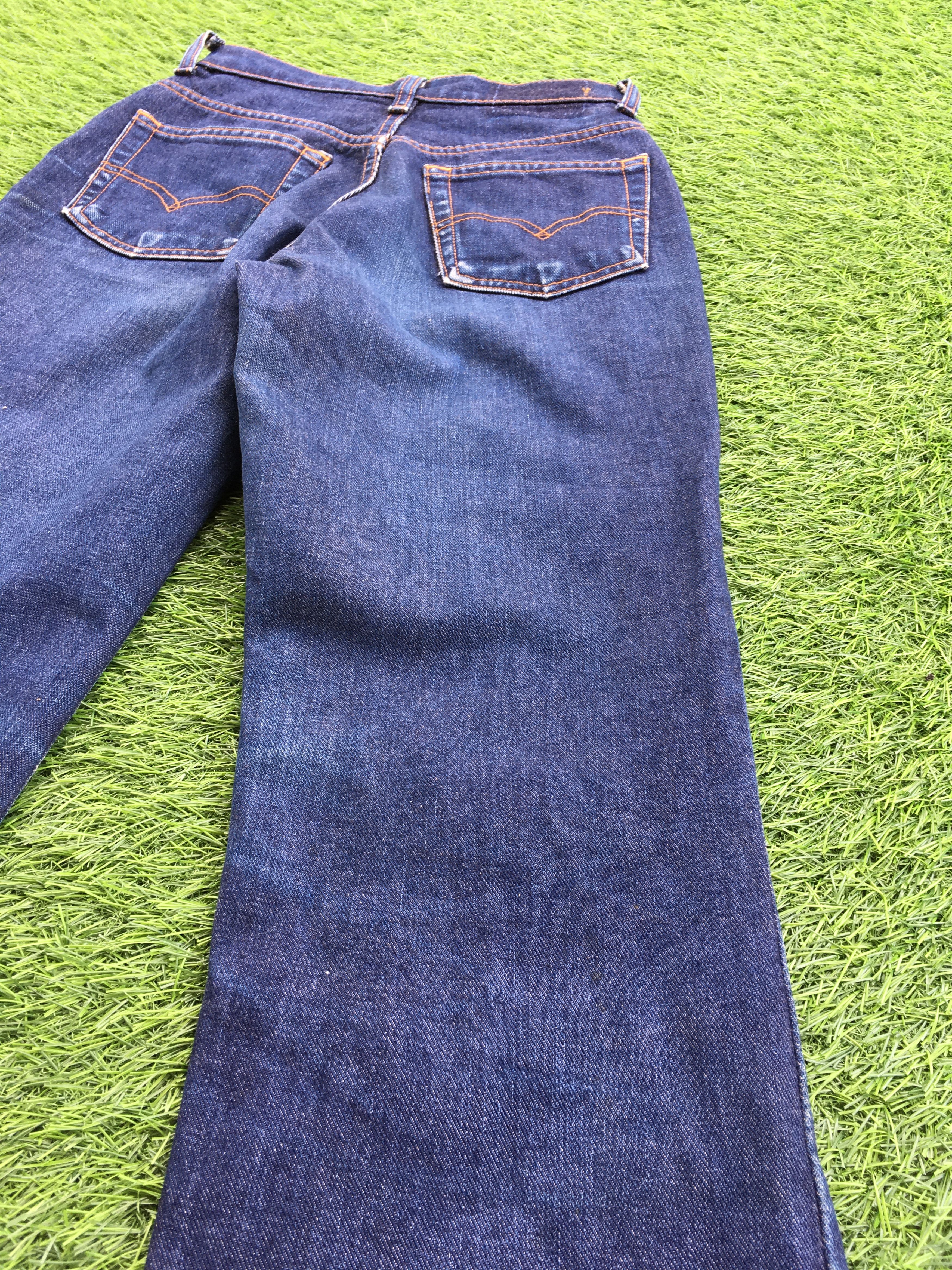 Jean Vintage 517 BootCut Jeans Faded Flare Denim W23 D-1193 Size 23" - 8 Thumbnail