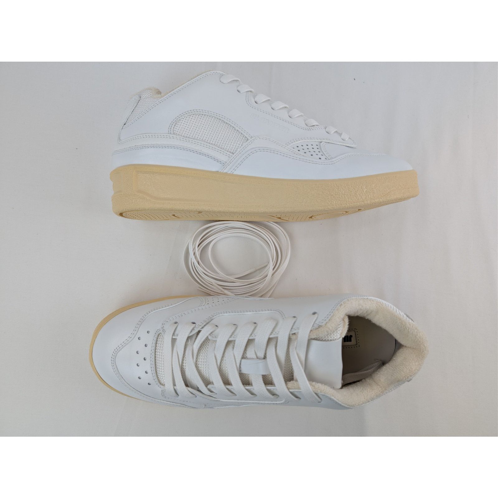 Jil Sander o1rshd1 Dragon Fabric Gummy Cow Nappa Sneakers in White Size US 10 / EU 43 - 2 Thumbnail
