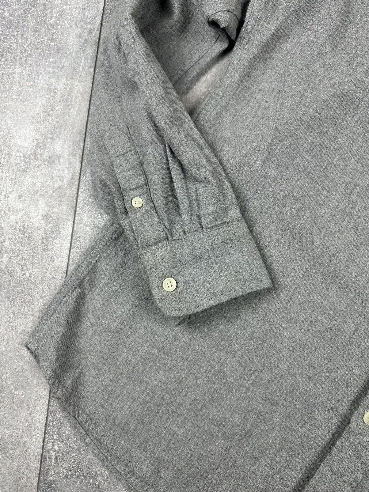 A Day's March A Days March Basic Silver Shirt Button Up Size US L / EU 52-54 / 3 - 9 Thumbnail