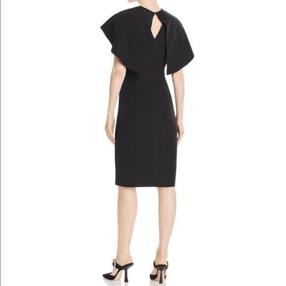 Nanette Lepore Nanette Lepore 8 Black Cape Dress Overlay V Neck Formal Part Size M / US 6-8 / IT 42-44 - 11 Thumbnail