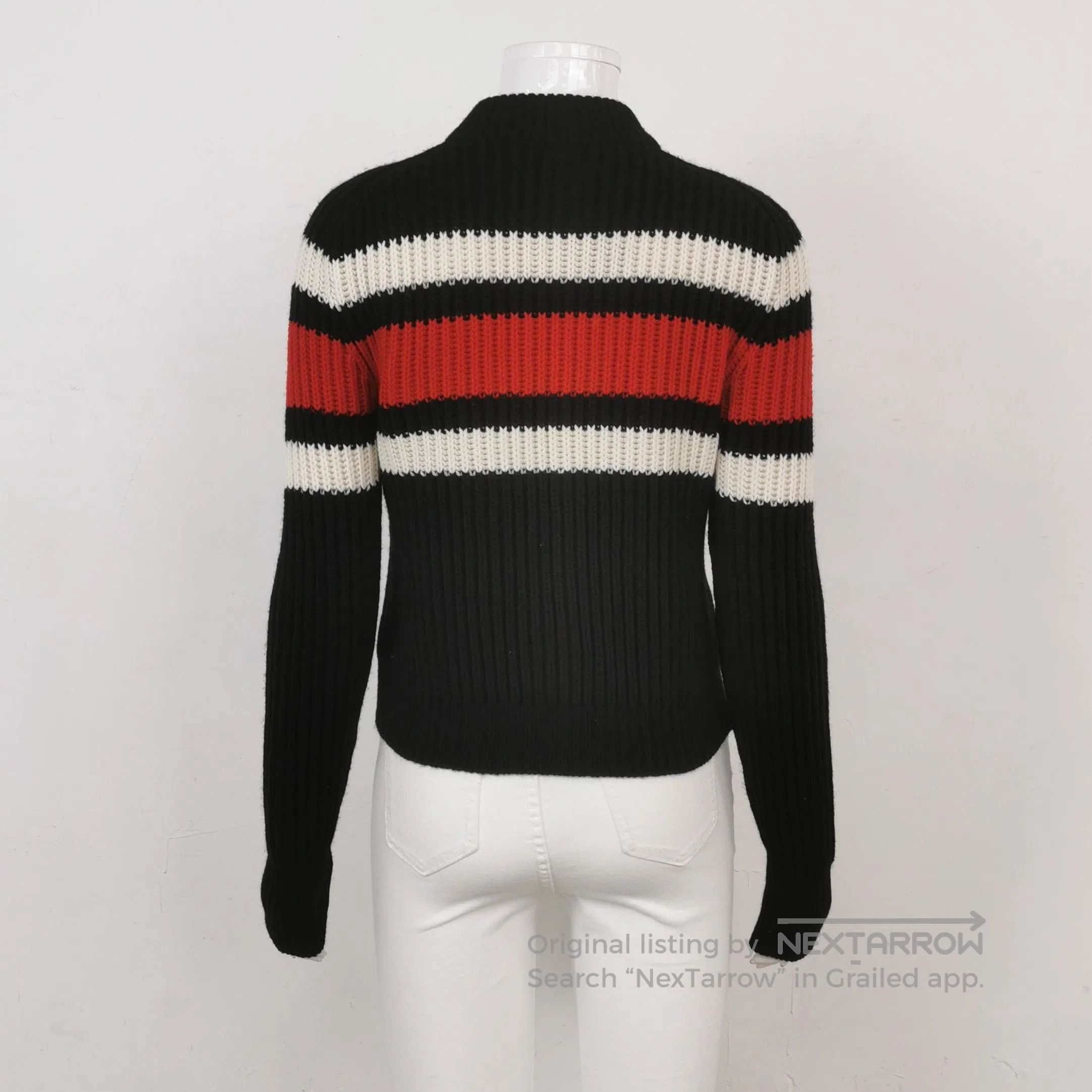 Prada Prada Color Block Logo Zip-Up Sweater . Size US S / EU 44-46 / 1 - 2 Thumbnail