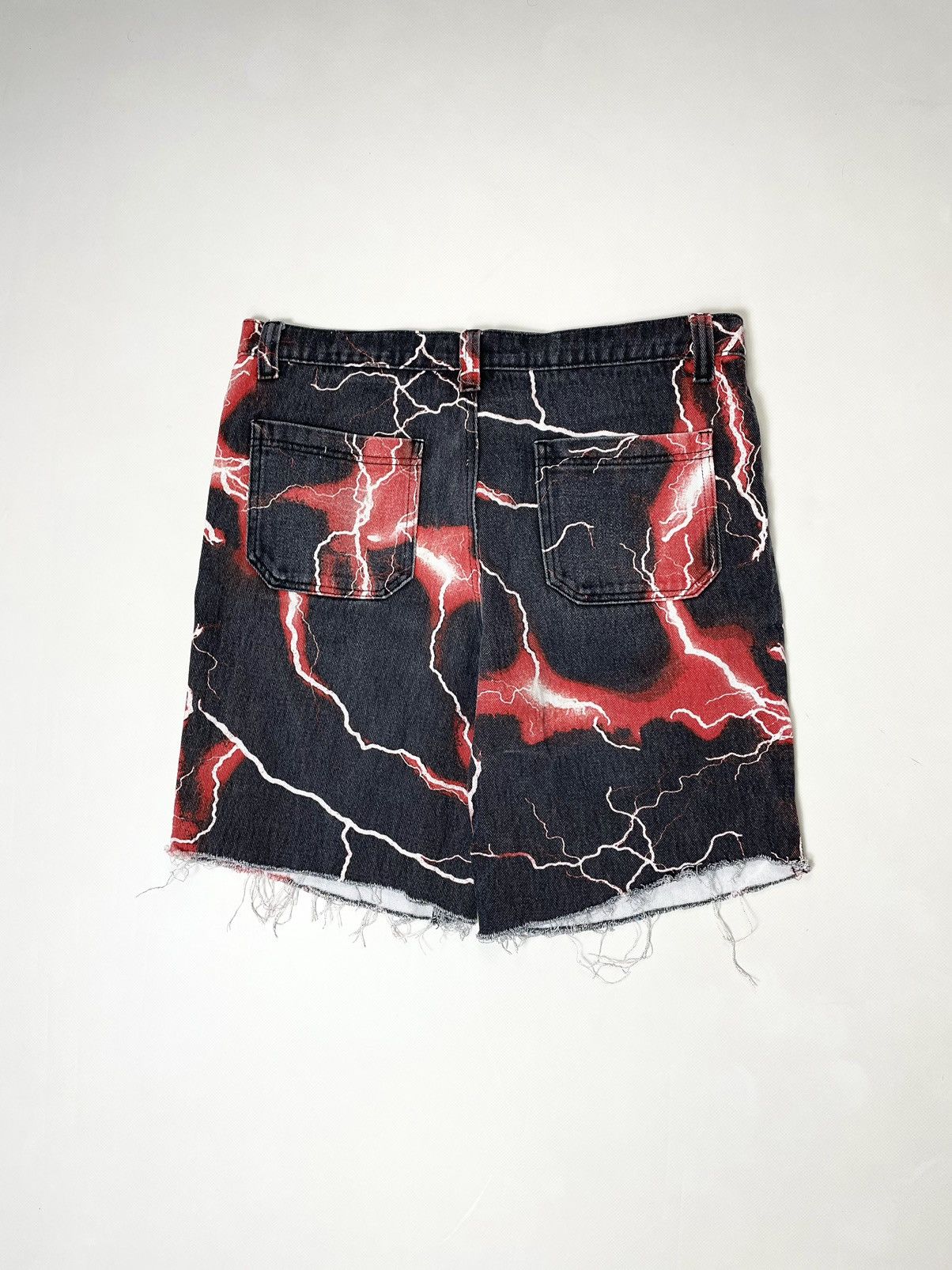 Jaded London Jaded London 🚨 Lightning printed supreme Jeans Denim Shorts Size US 34 / EU 50 - 8 Thumbnail