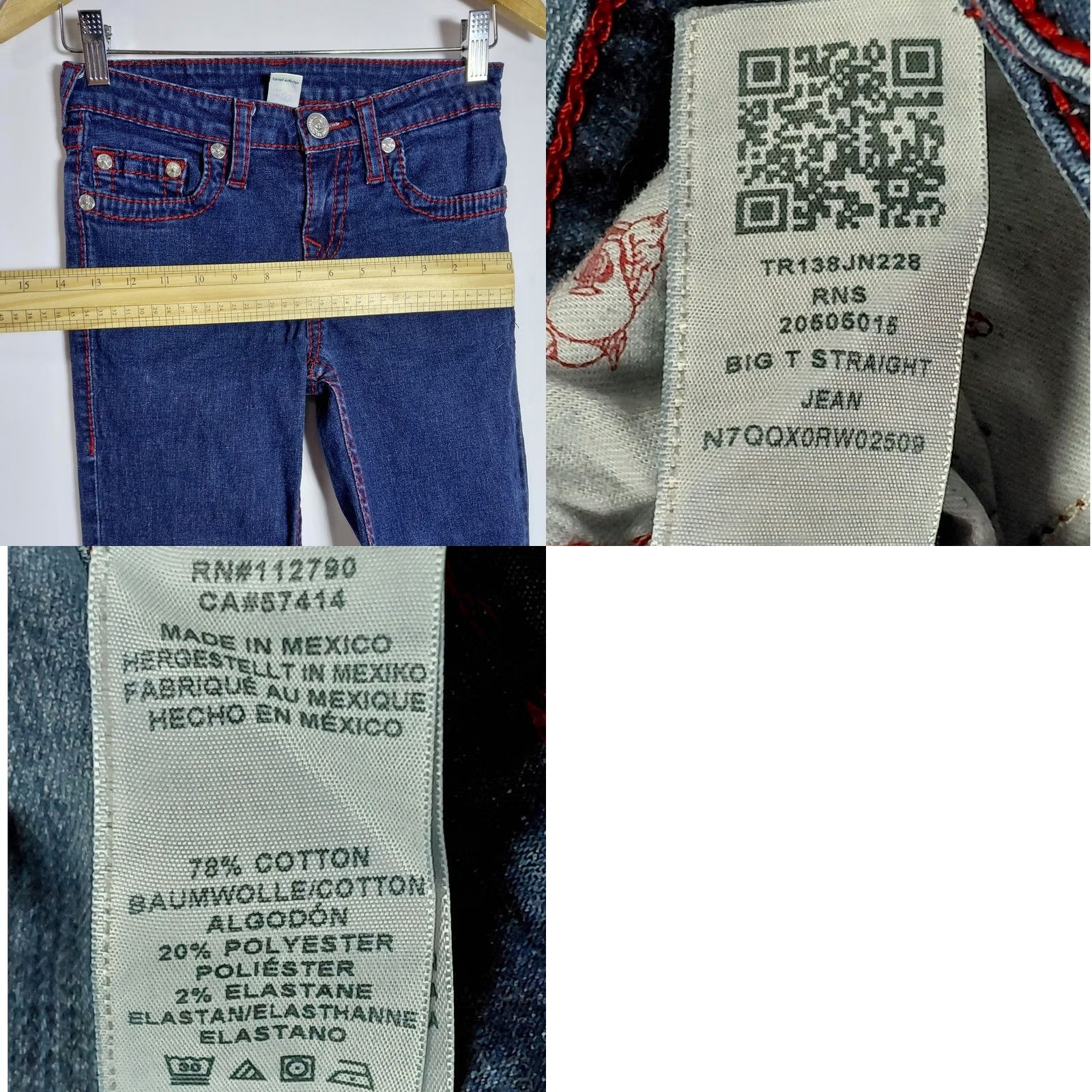 True Religion VINTAGE? No — True Religion Jeans Blue Solid Denim Women 12 Straight Stretch Cotton Blend Button Fly Shirt? Size 34" / US 12 / IT 48 - 9 Thumbnail