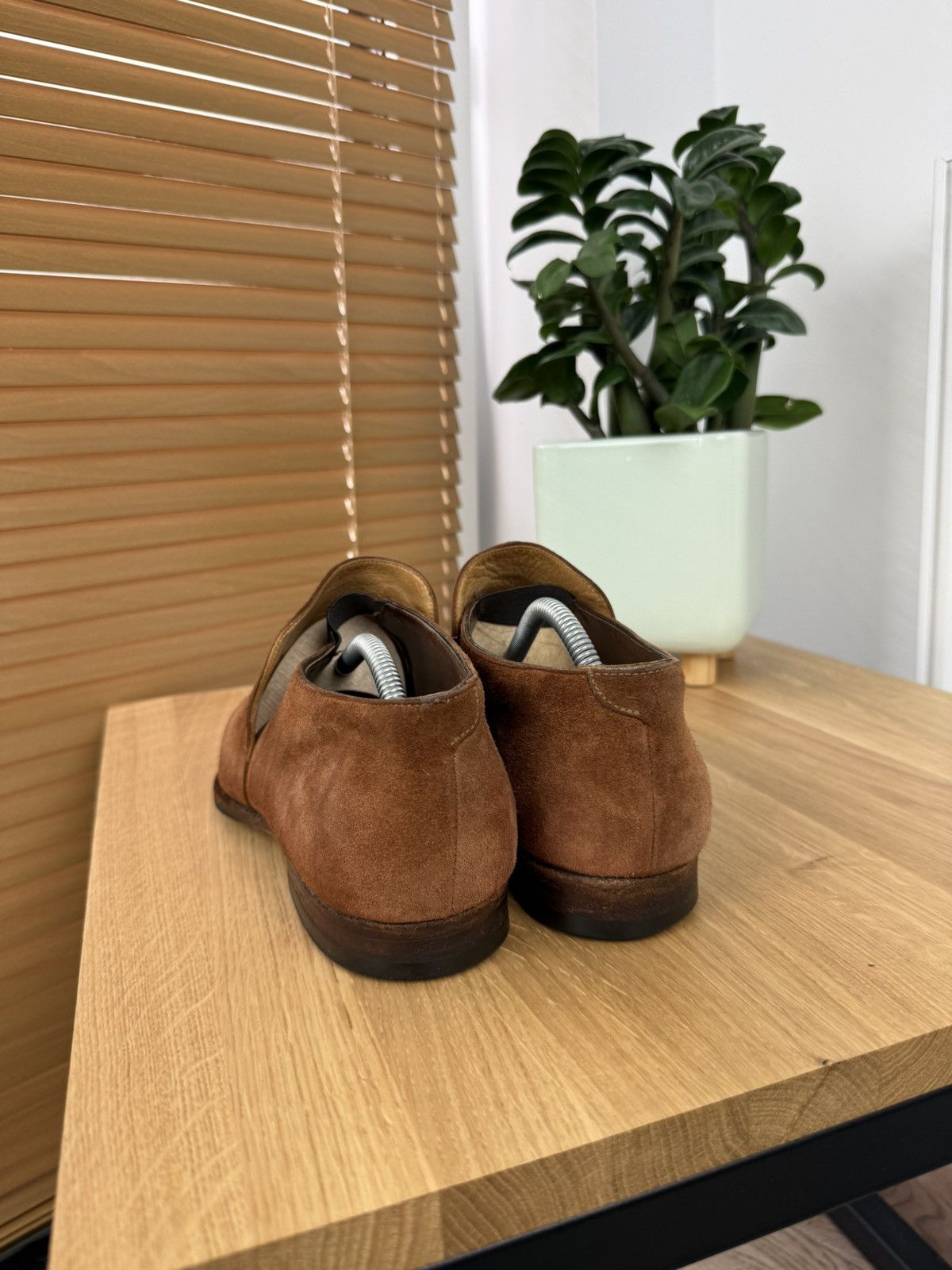 Crockett & Jones CROCKETT & JONES Loafers Brown Suede Leather Shoes Made in 🇬🇧 Size US 10 / EU 43 - 5 Thumbnail