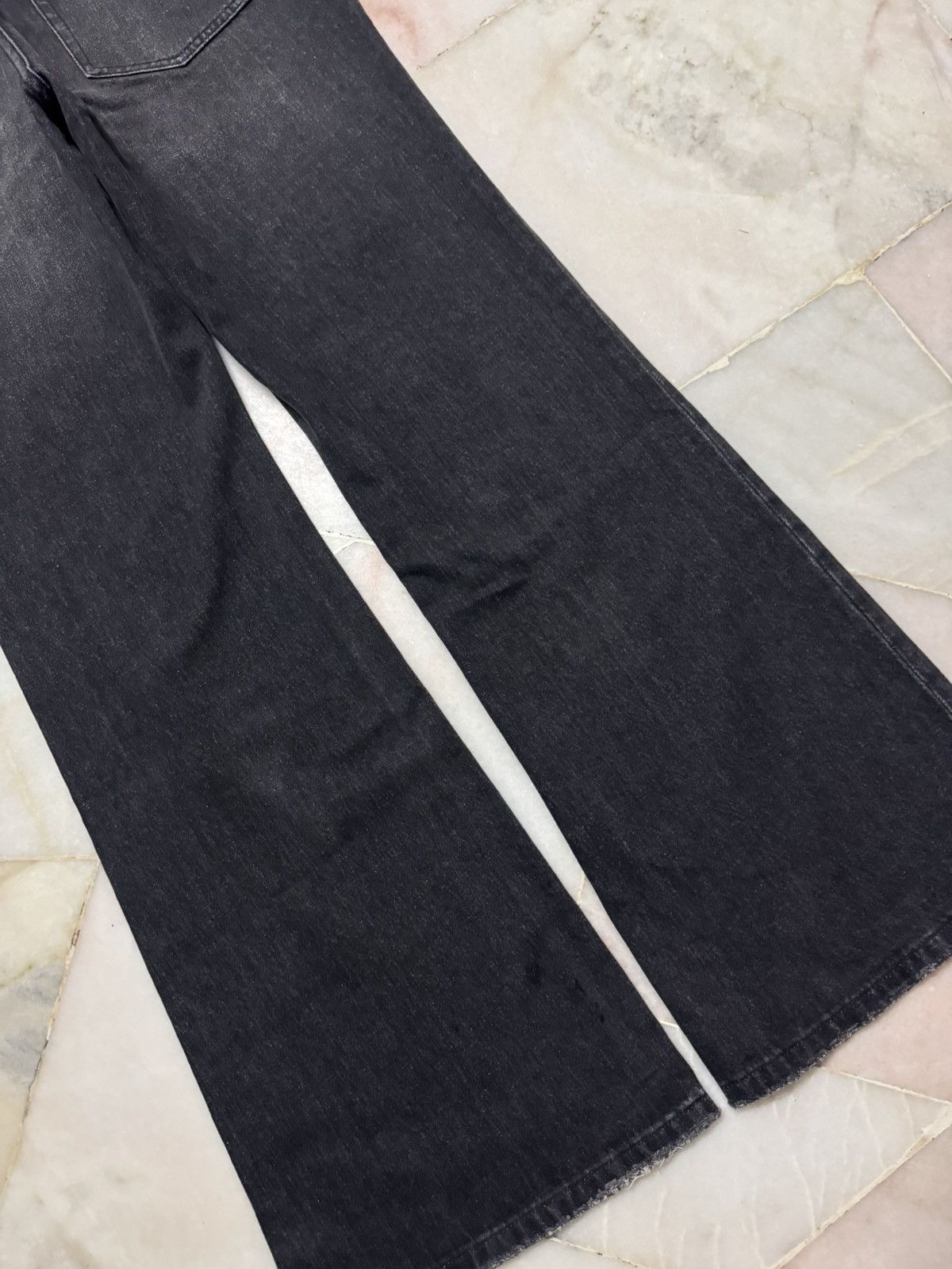 Beauty Beast 💥MEGA FLARED SICK💥CRINS RUSTY MUDWASH BAGGY BOOTCUT JEANS Size US 33 - 14 Thumbnail
