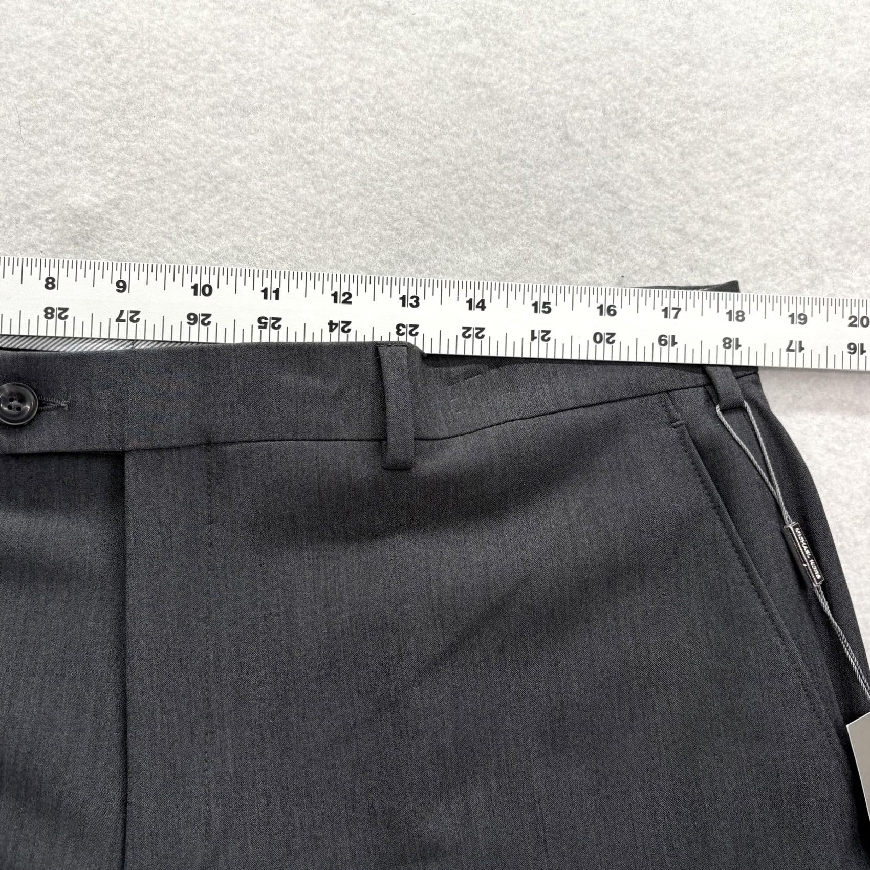Michael Kors Michael Kors Dress Pants Mens 36x30 Gray Classic Fit Flat Front Pockets Stretch Business Formal NWT Size US 36 / EU 52 - 5 Thumbnail