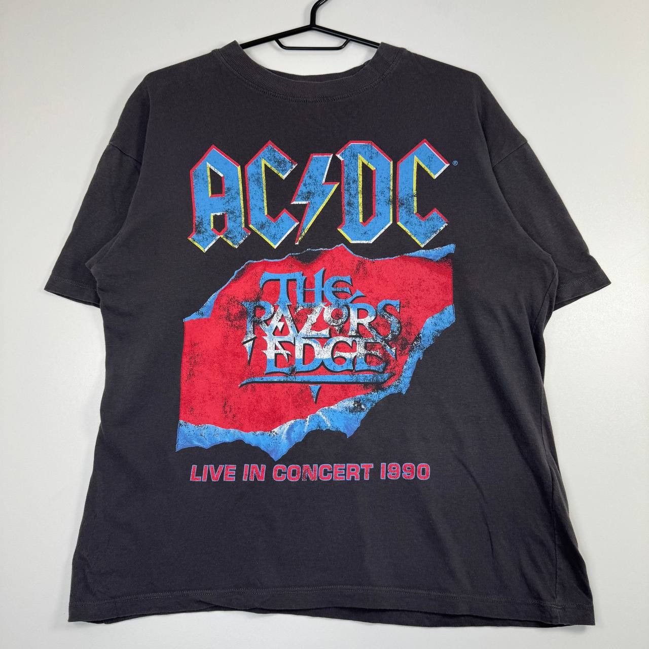 H&M ACDC The Razors Edge 1990 Tour T-Shirt Vintage Mens Size XS Size US XS / EU 42 / 0 - 1 Thumbnail