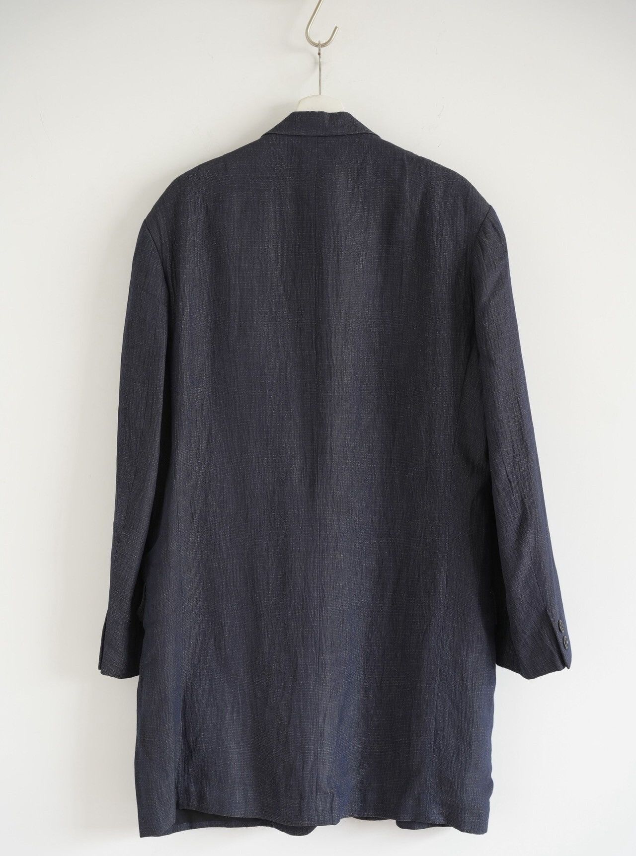Yohji Yamamoto Yohji Yamamoto 98SS Indigo Slub Coat Size US S / EU 44-46 / 1 - 2 Thumbnail