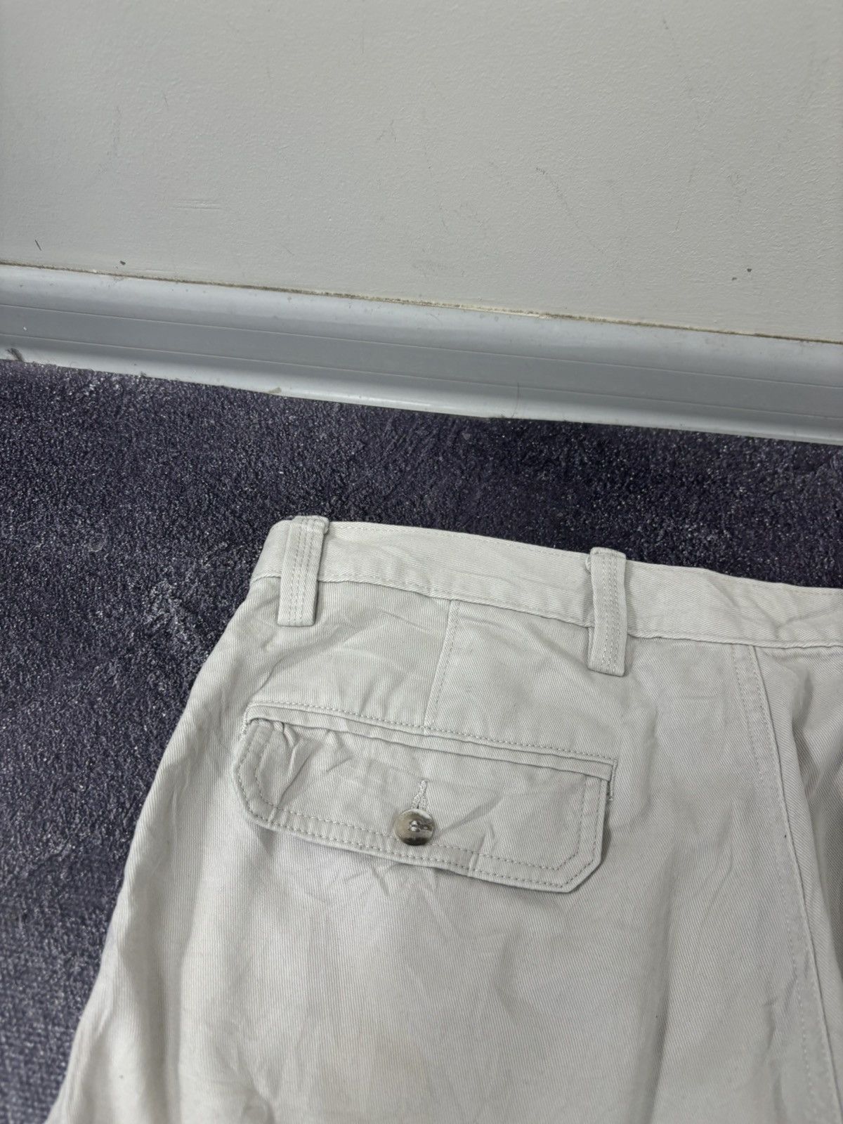 Dockers Vintage Dockers 2000s Y2K Beige Hype Utility Cargo Shorts Size US 36 / EU 52 - 18 Thumbnail