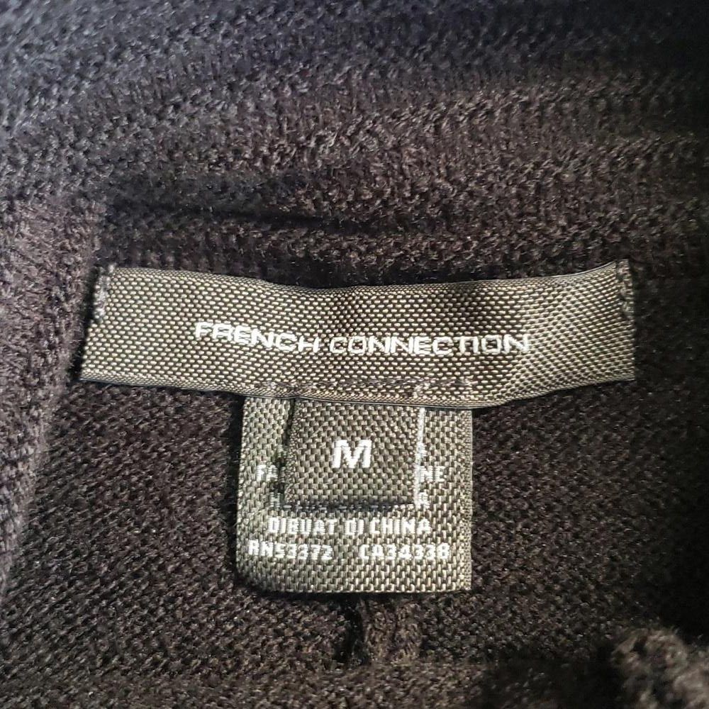 French Connection CT729a French Connection Black Ribbed Ladies Sweaer Size M / US 6-8 / IT 42-44 - 5 Thumbnail