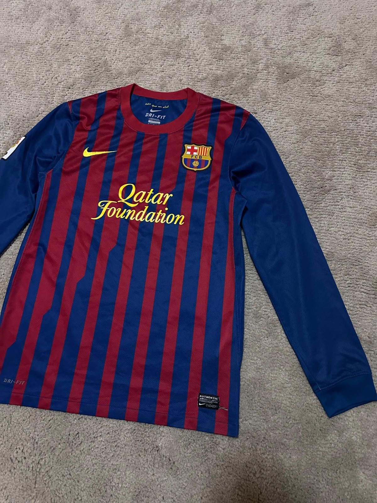 Nike BARCELONA 2011 2012 HOME SHIRT JERSEY LONG SLEEVE NIKE S Size US S / EU 44-46 / 1 - 3 Thumbnail
