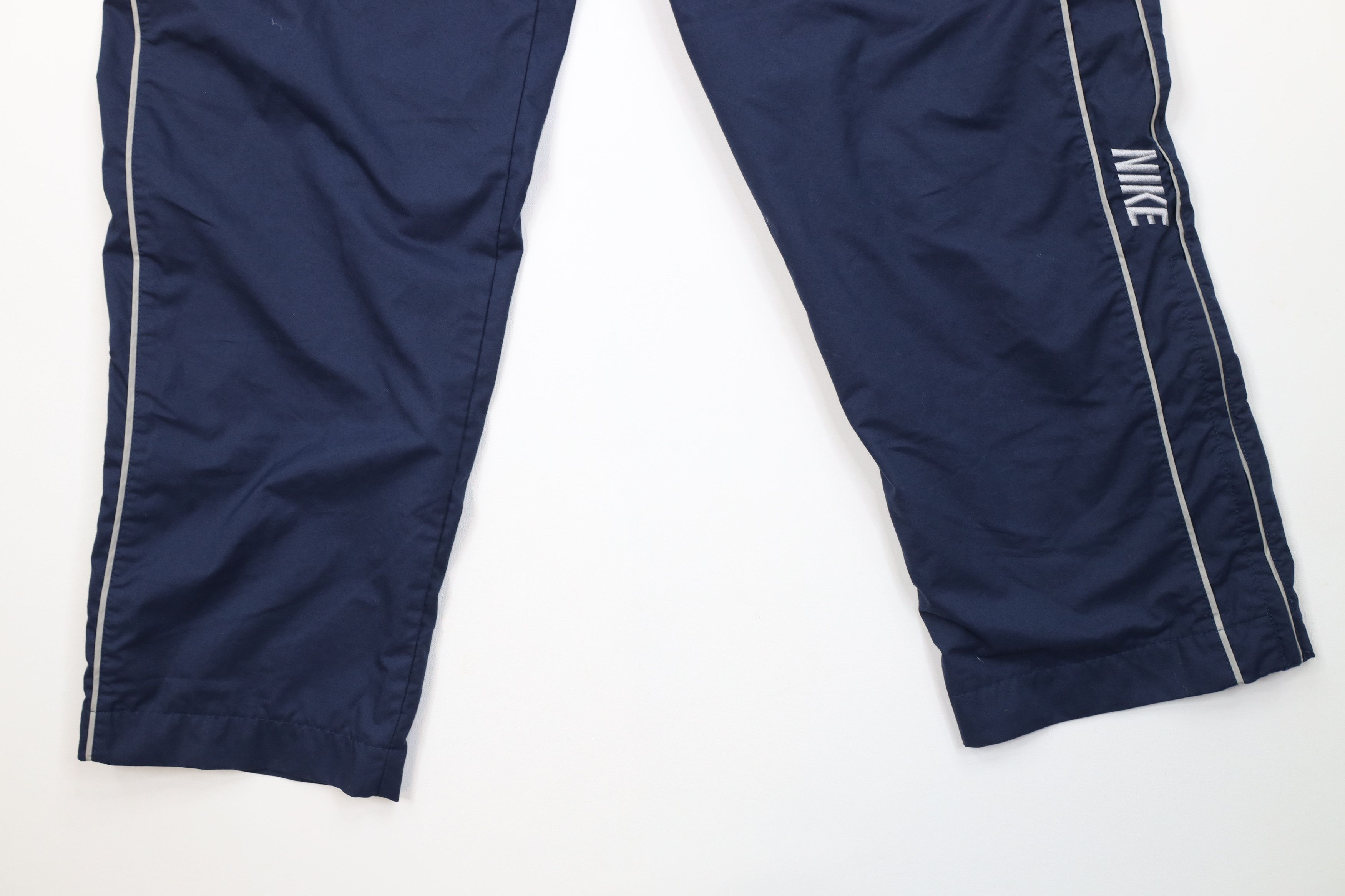 Nike Vintage Nike Scott Mini Swoosh Lined Wide Leg Pants Blue Size US 34 / EU 50 - 4 Thumbnail