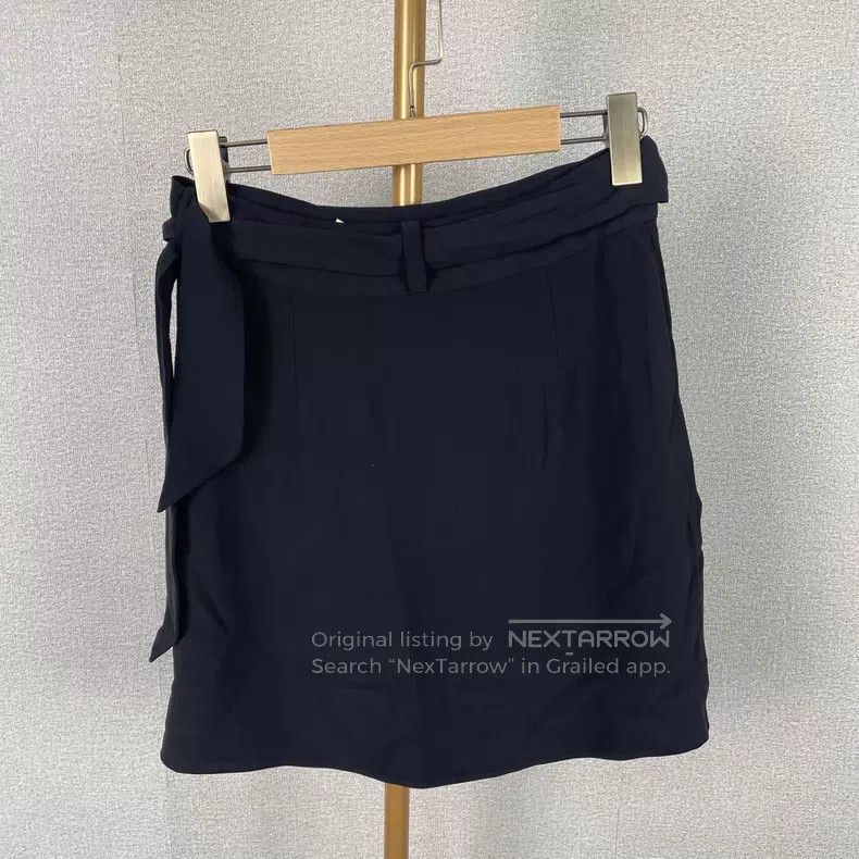 Hermes Hermes Black Mulberry Silk Women's Skirt Size 42" / US 20 - 2 Thumbnail