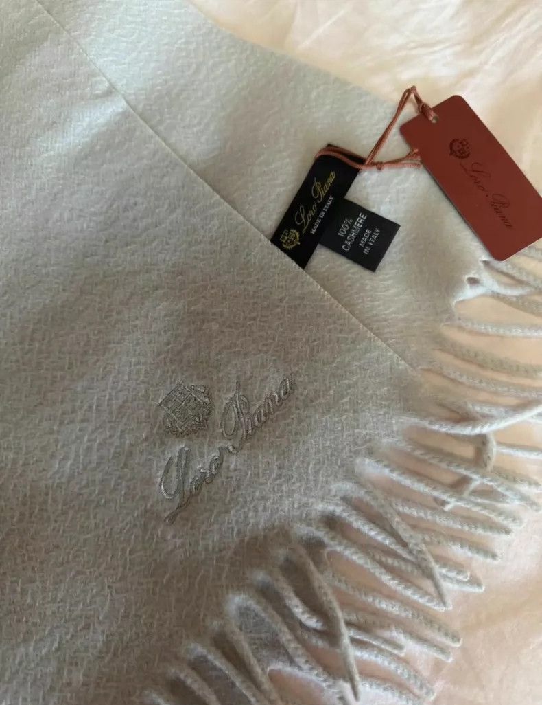 Loro Piana LORO PIANA Double water ripple cashmere scarf Size ONE SIZE - 2 Thumbnail