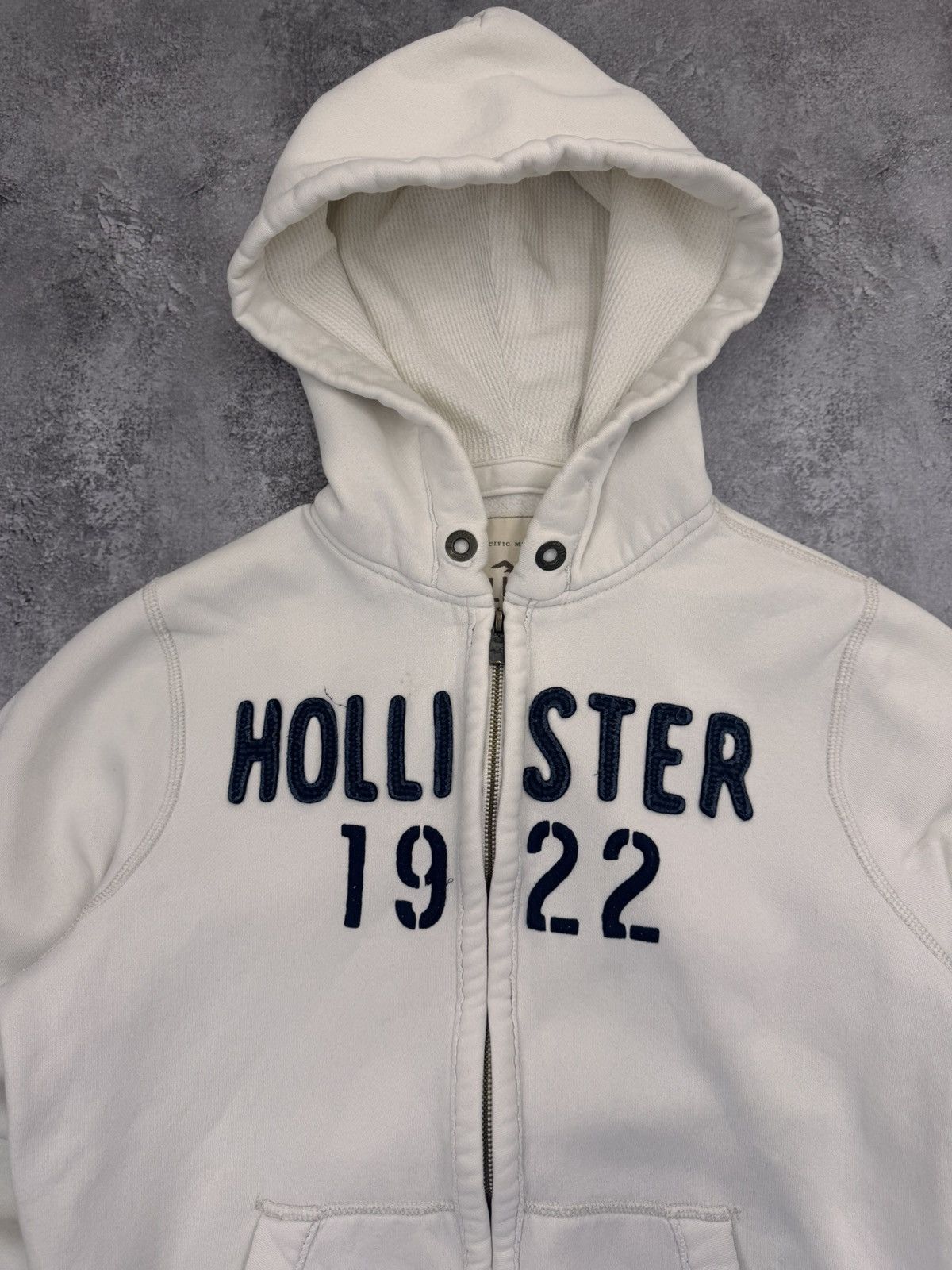 Hollister Hollister Women Cotton Zip Hoodie White Size M Size M / US 6-8 / IT 42-44 - 5 Thumbnail