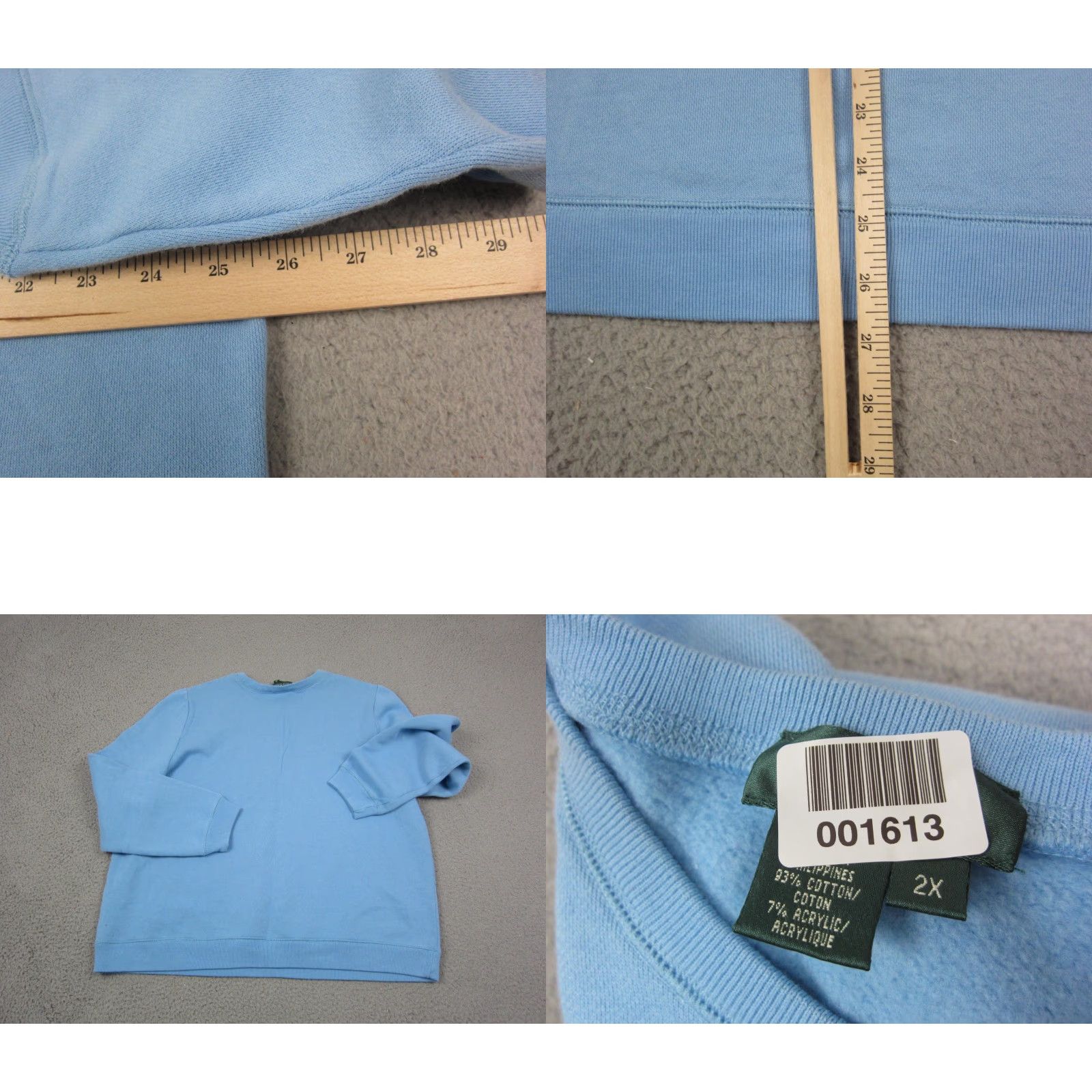 Ralph Lauren VINTAGE Lauren Ralph Lauren Sweatshirt Womens 2X Blue Crew Neck Knit Pullover Logo City Classic All Seasons Fall Winter Spring Womens Size XXL / US 16-18 / IT 52-54 - 8 Thumbnail