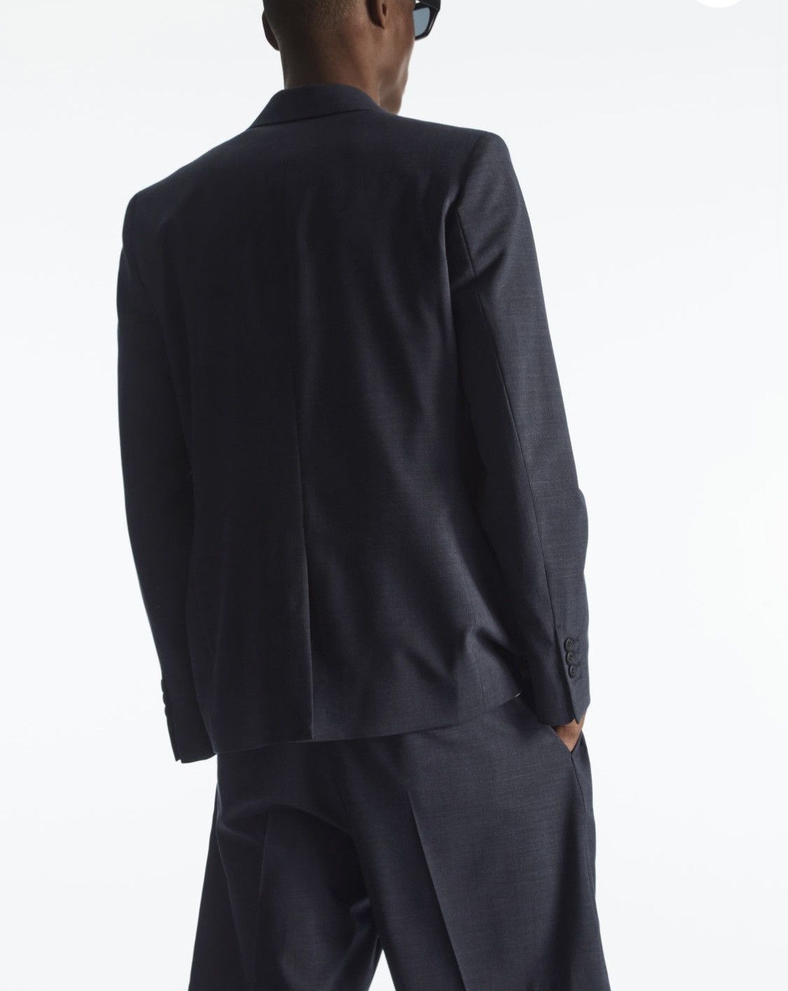 Cos COS Melange Wool Blazer Slim Fit Size 38R Size 38R - 5 Thumbnail