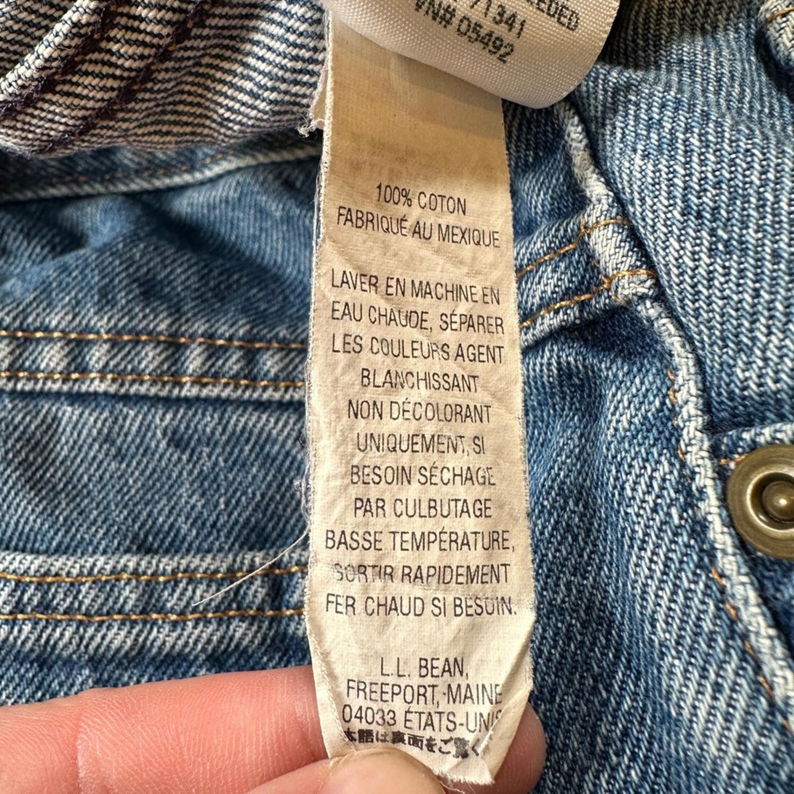 L.L. Bean LL Bean Original Fit Relaxed Jeans Womens 16 MT Light Wash Size 38" / US 16 / IT 52 - 6 Thumbnail