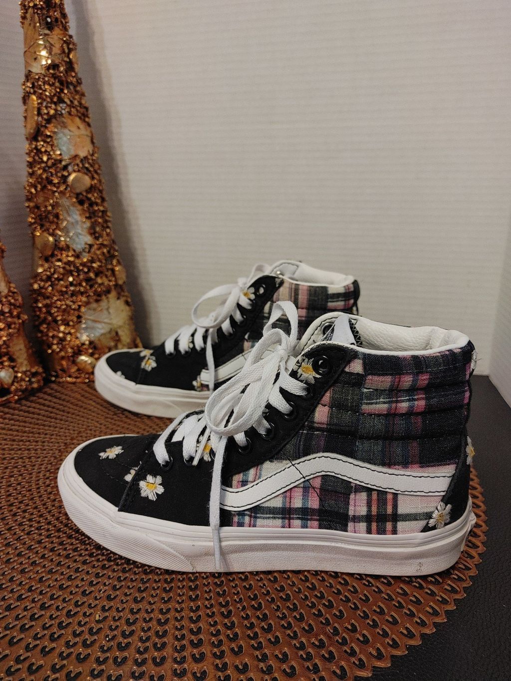 Vans VANS Sk8 Hi Floral Plaid Size 5.5 Size US 5.5 / IT 35.5 - 3 Thumbnail