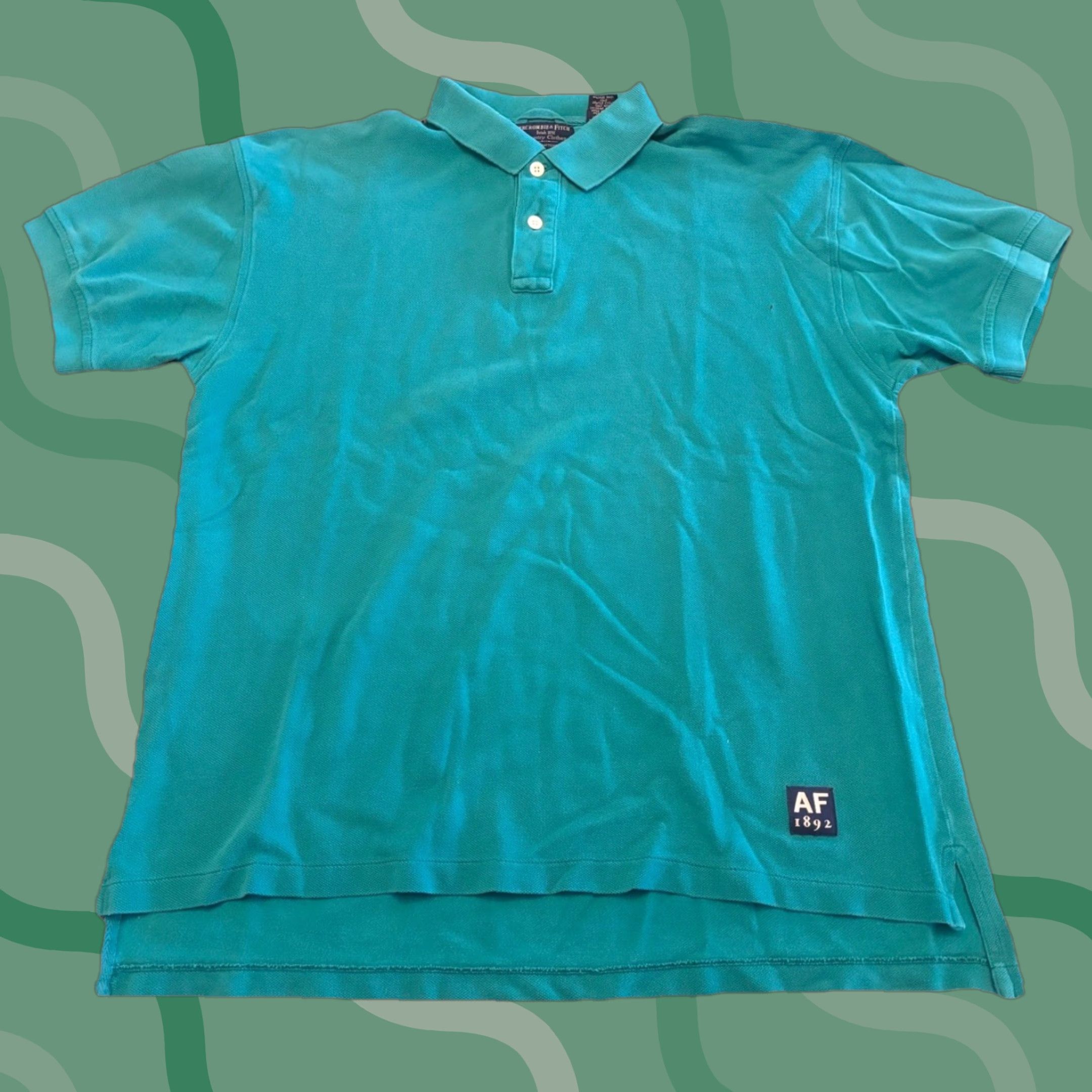 Abercrombie & Fitch VINTAGE Abercrombie & Fitch Country Clothes Polo Shirt Mens L Green Solid 90s Preppy Clothing Polo Shirt Mens L Green Size US L / EU 52-54 / 3 - 1 Thumbnail