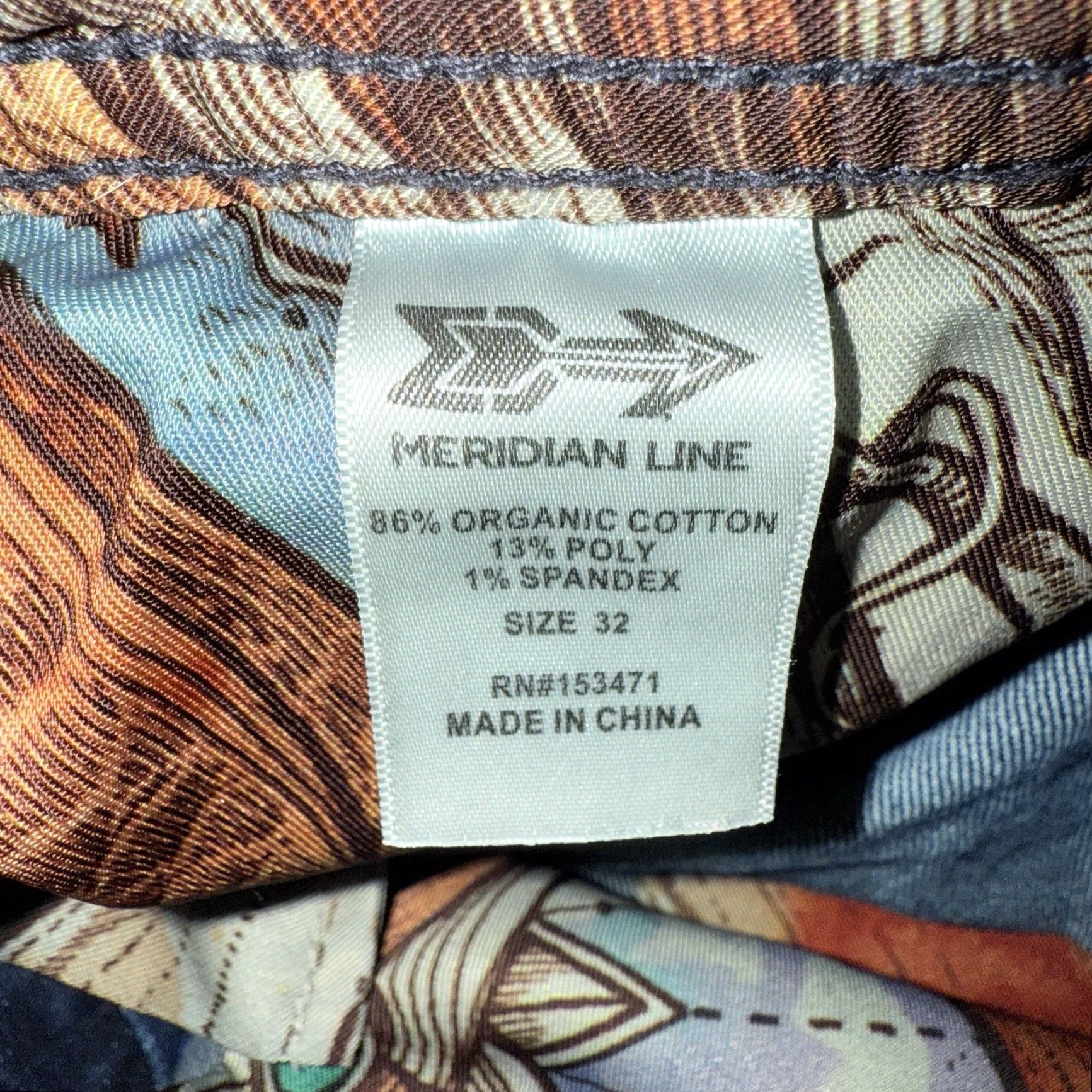 Vintage Meridian Line Jeans Slim Dark Blue Organic Cotton Blend Mens 33x31 Slimming Straight Jeans Mens Size US 33 - 4 Thumbnail