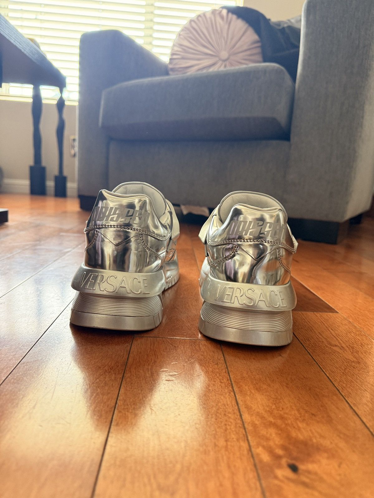 Versace Metallic Odissea Sneakers Size US 9.5 / EU 42-43 - 4 Thumbnail